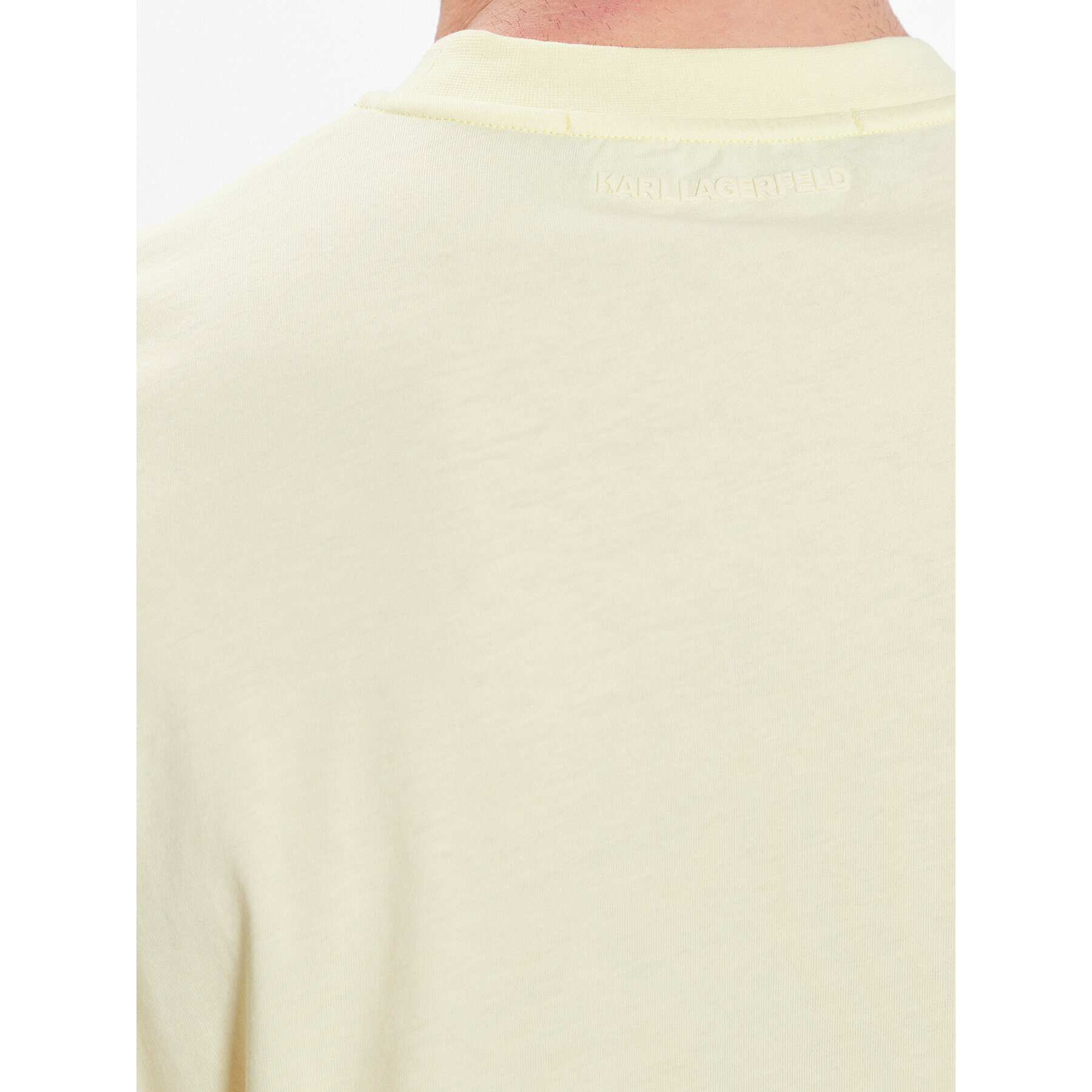 KARL LAGERFELD Тишърт Crew Neck 755035 532224 Жълт Regular Fit - Pepit.bg