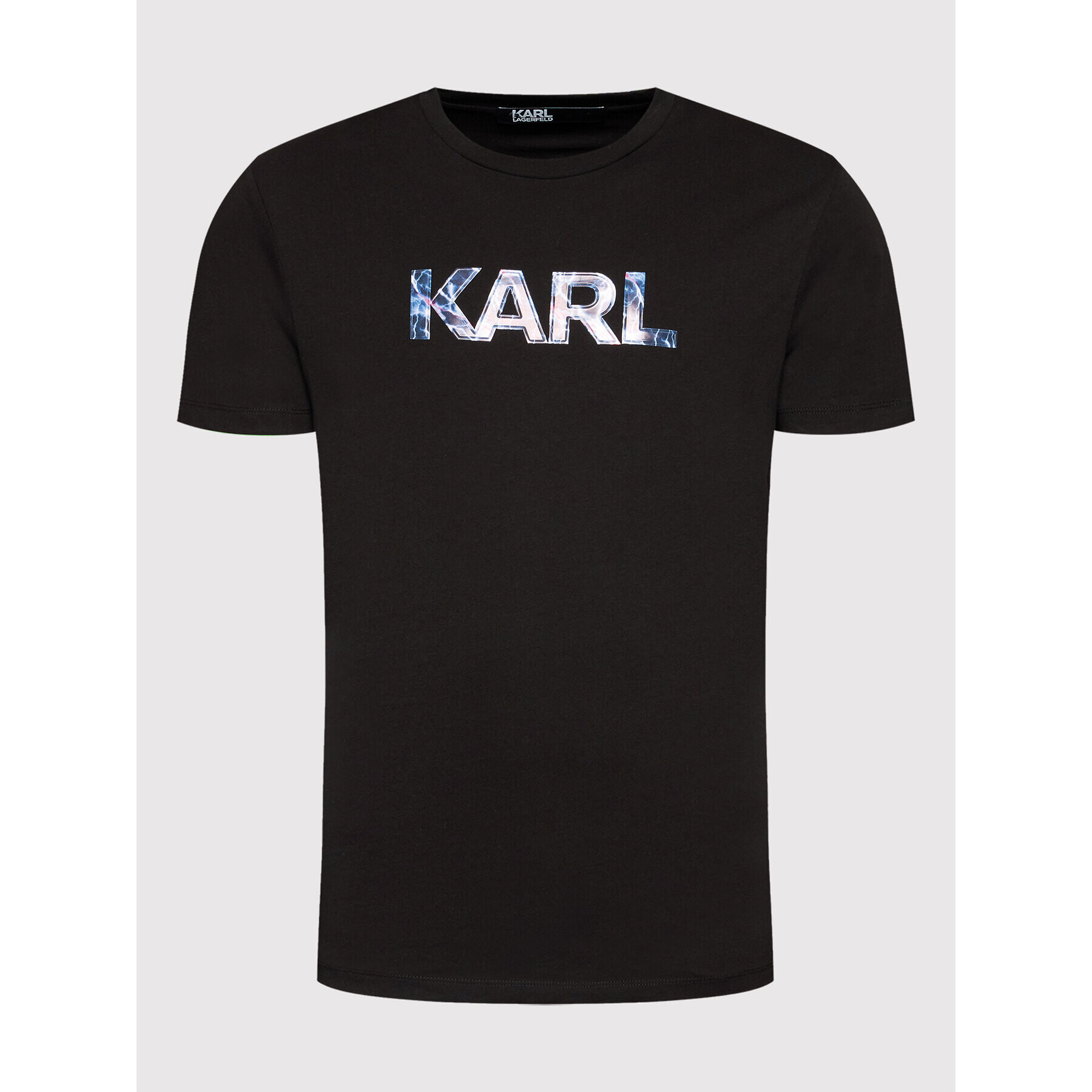 KARL LAGERFELD Тишърт Crew Neck 755047 521225 Черен Regular Fit - Pepit.bg