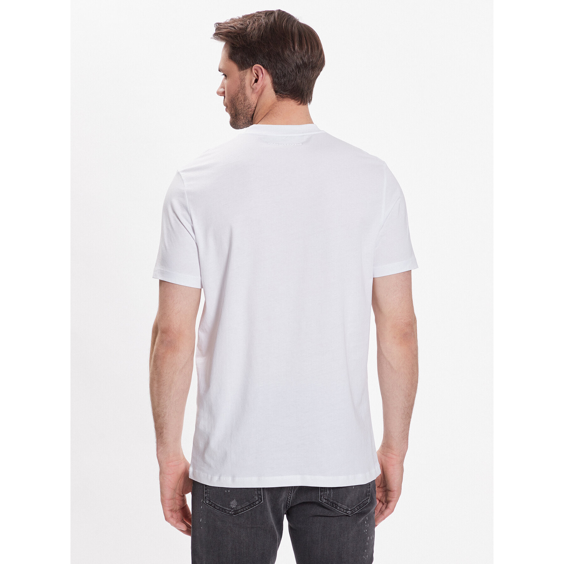KARL LAGERFELD Тишърт Crew Neck 755053 532224 Бял Regular Fit - Pepit.bg