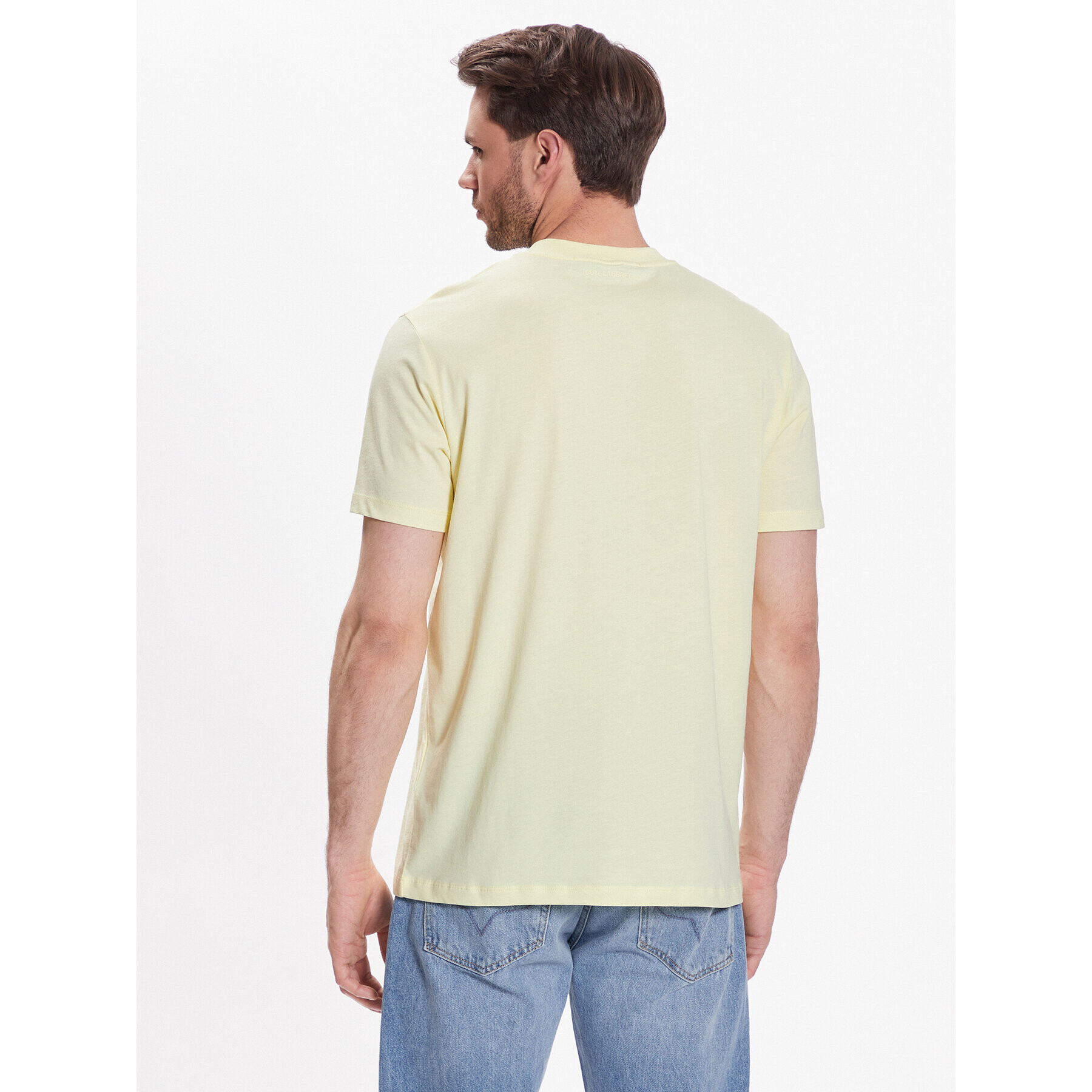 KARL LAGERFELD Тишърт Crew Neck 755053 532224 Жълт Regular Fit - Pepit.bg