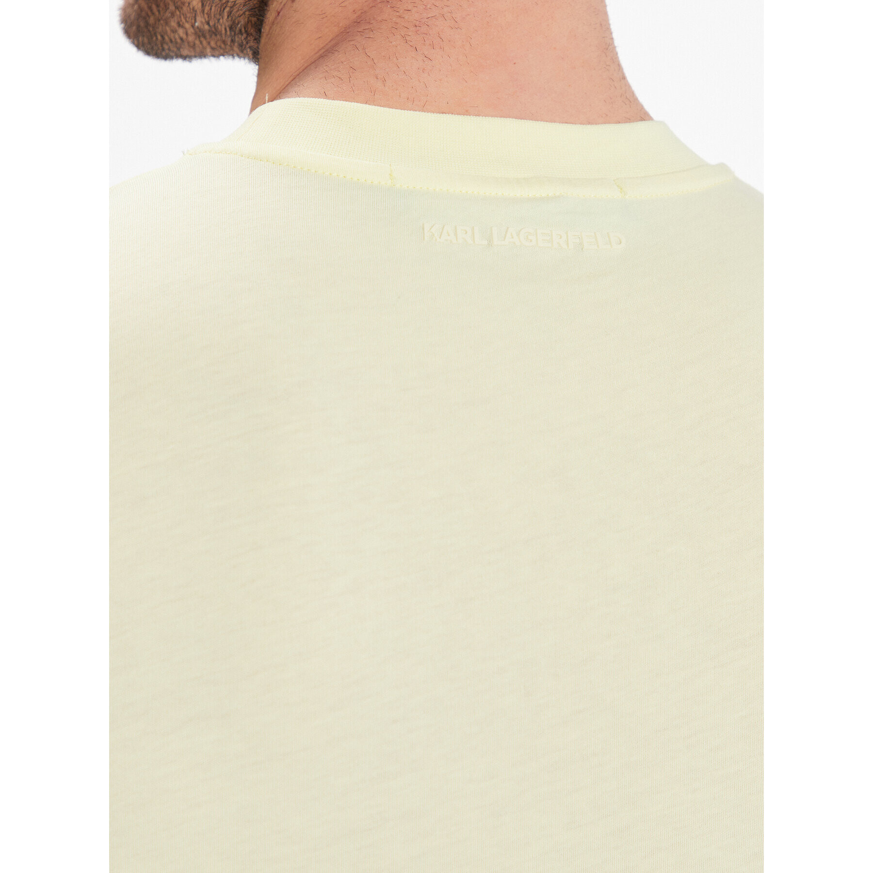 KARL LAGERFELD Тишърт Crew Neck 755053 532224 Жълт Regular Fit - Pepit.bg
