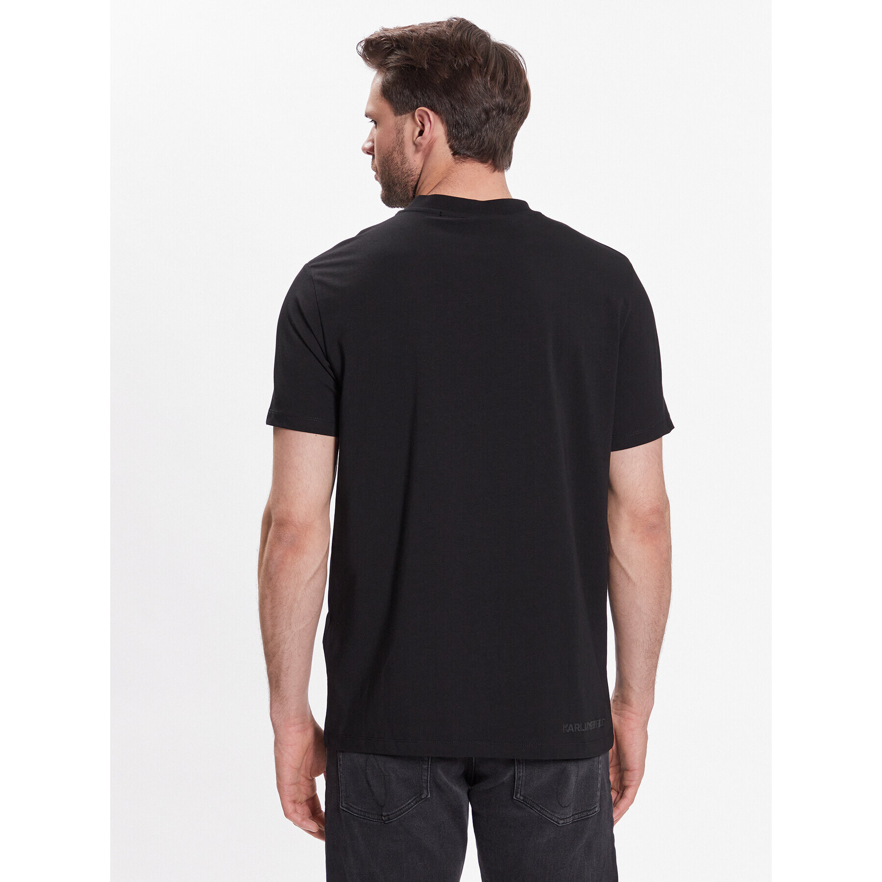 KARL LAGERFELD Тишърт Crew Neck 755058 532221 Черен Regular Fit - Pepit.bg