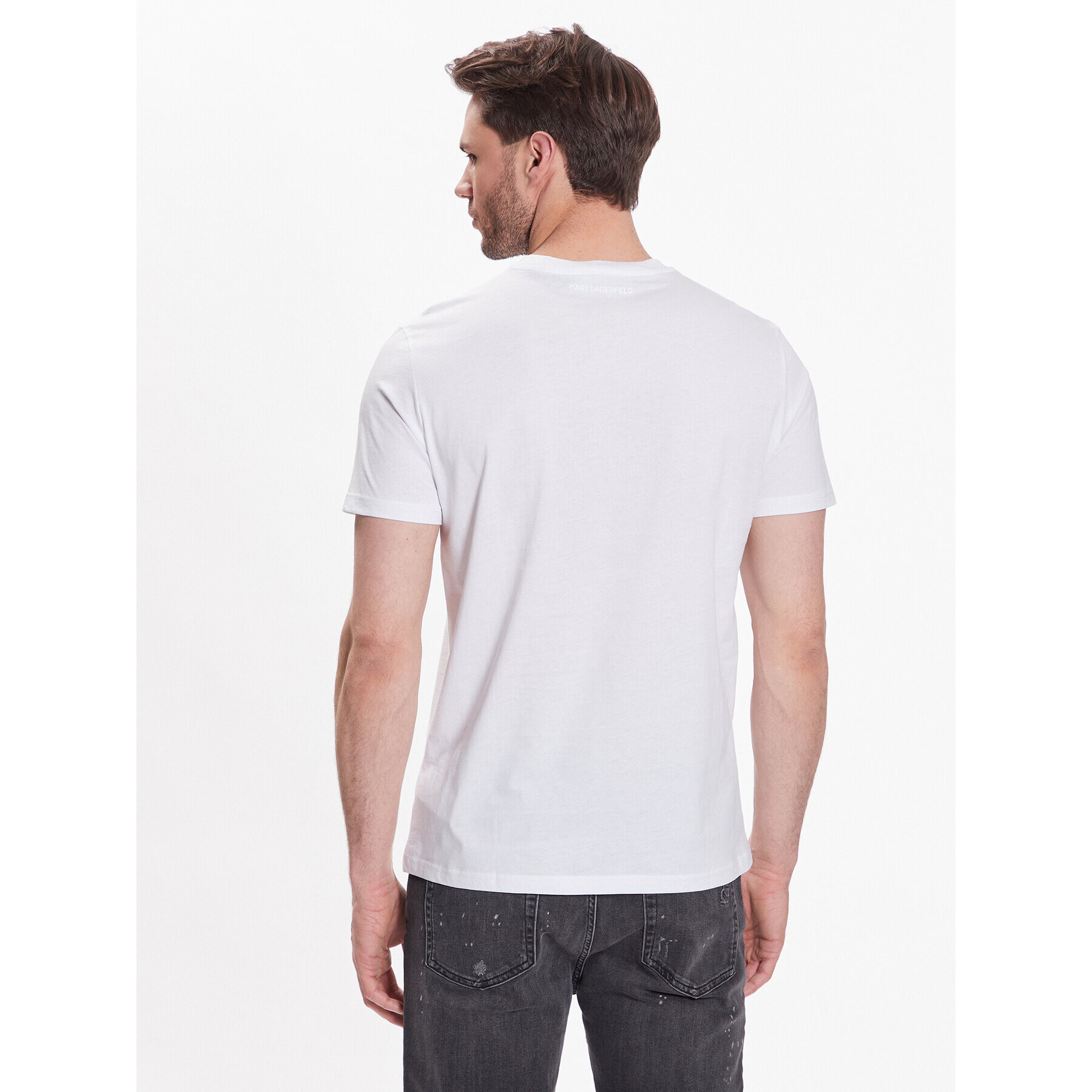 KARL LAGERFELD Тишърт Crew Neck 755072 532251 Бял Regular Fit - Pepit.bg