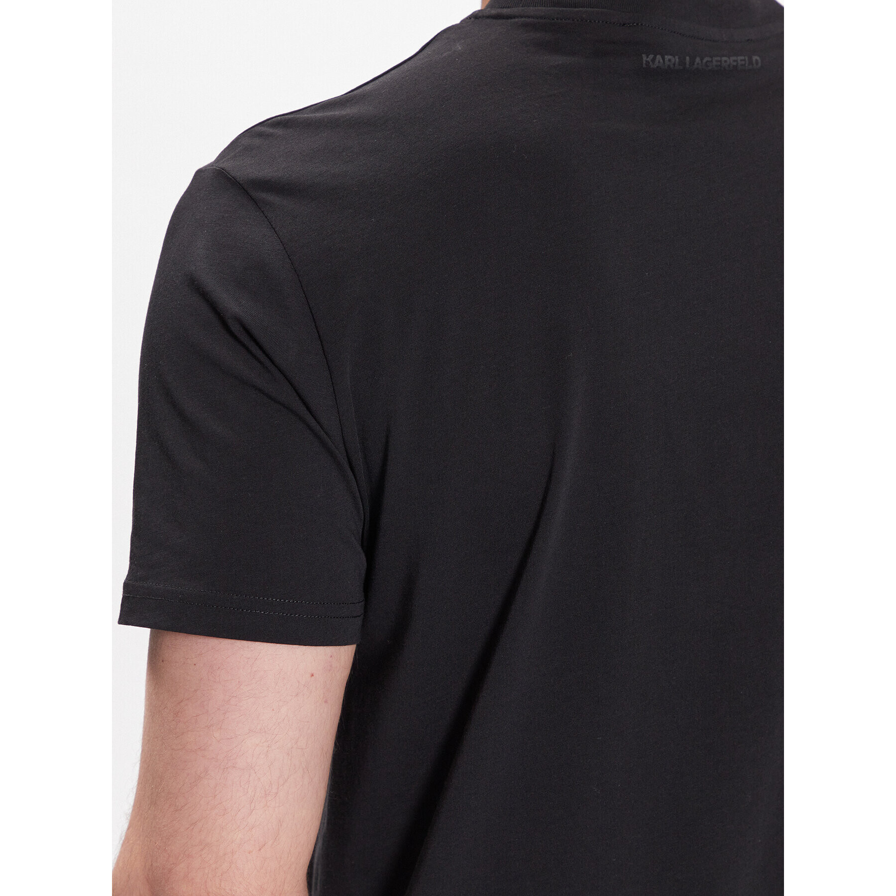 KARL LAGERFELD Тишърт Crew Neck 755072 532251 Черен Regular Fit - Pepit.bg