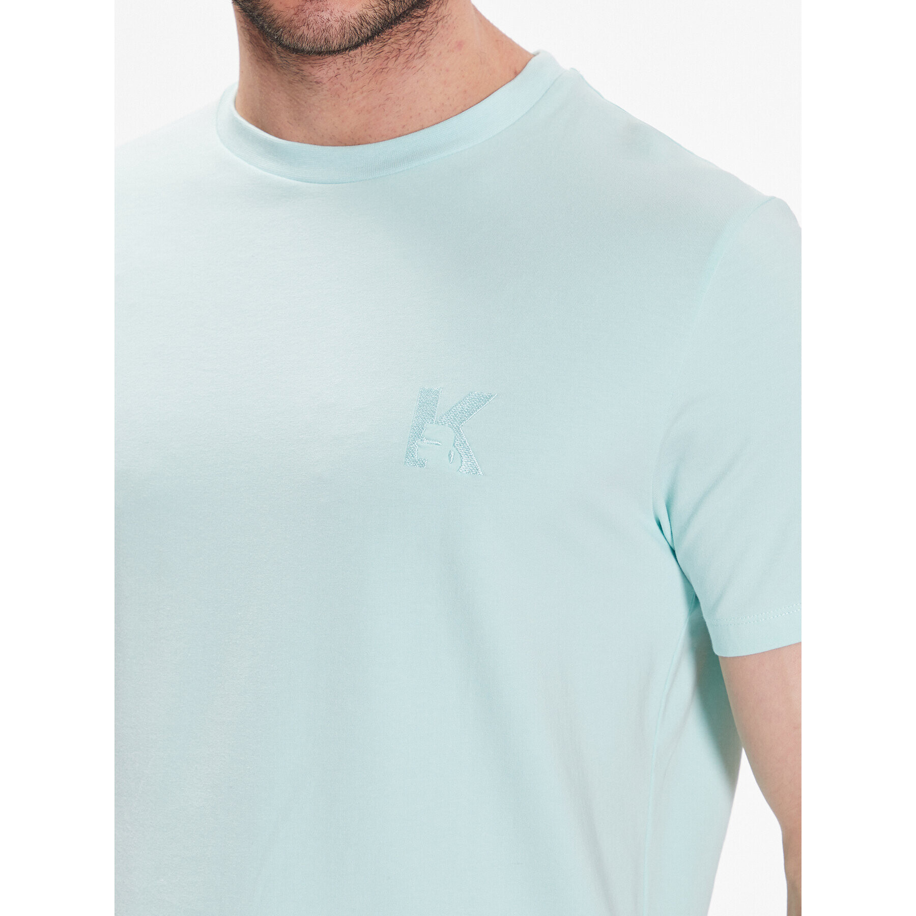 KARL LAGERFELD Тишърт Crew Neck 755890 532221 Зелен Regular Fit - Pepit.bg