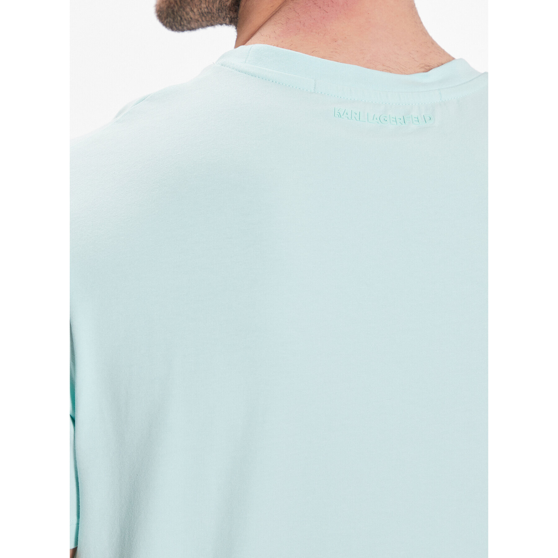 KARL LAGERFELD Тишърт Crew Neck 755890 532221 Зелен Regular Fit - Pepit.bg