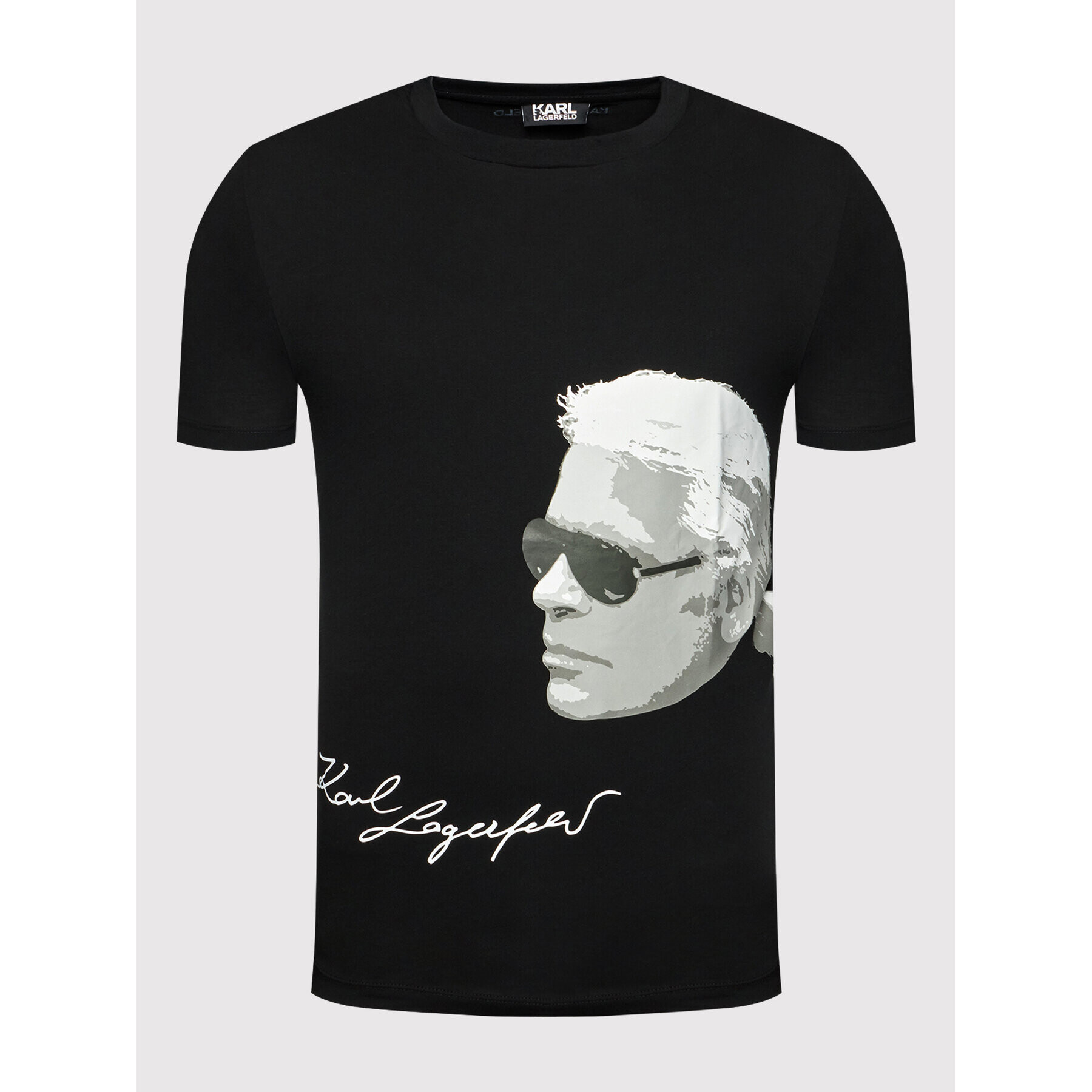 KARL LAGERFELD Тишърт Crewneck 755103 512224 Черен Regular Fit - Pepit.bg