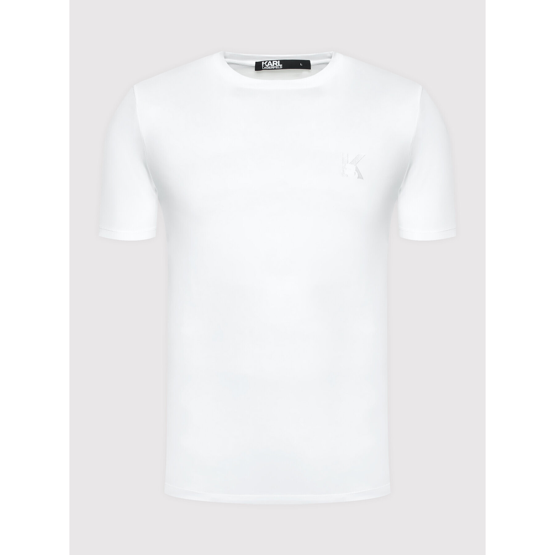 KARL LAGERFELD Тишърт Crewneck 755890 500221 Бял Regular Fit - Pepit.bg