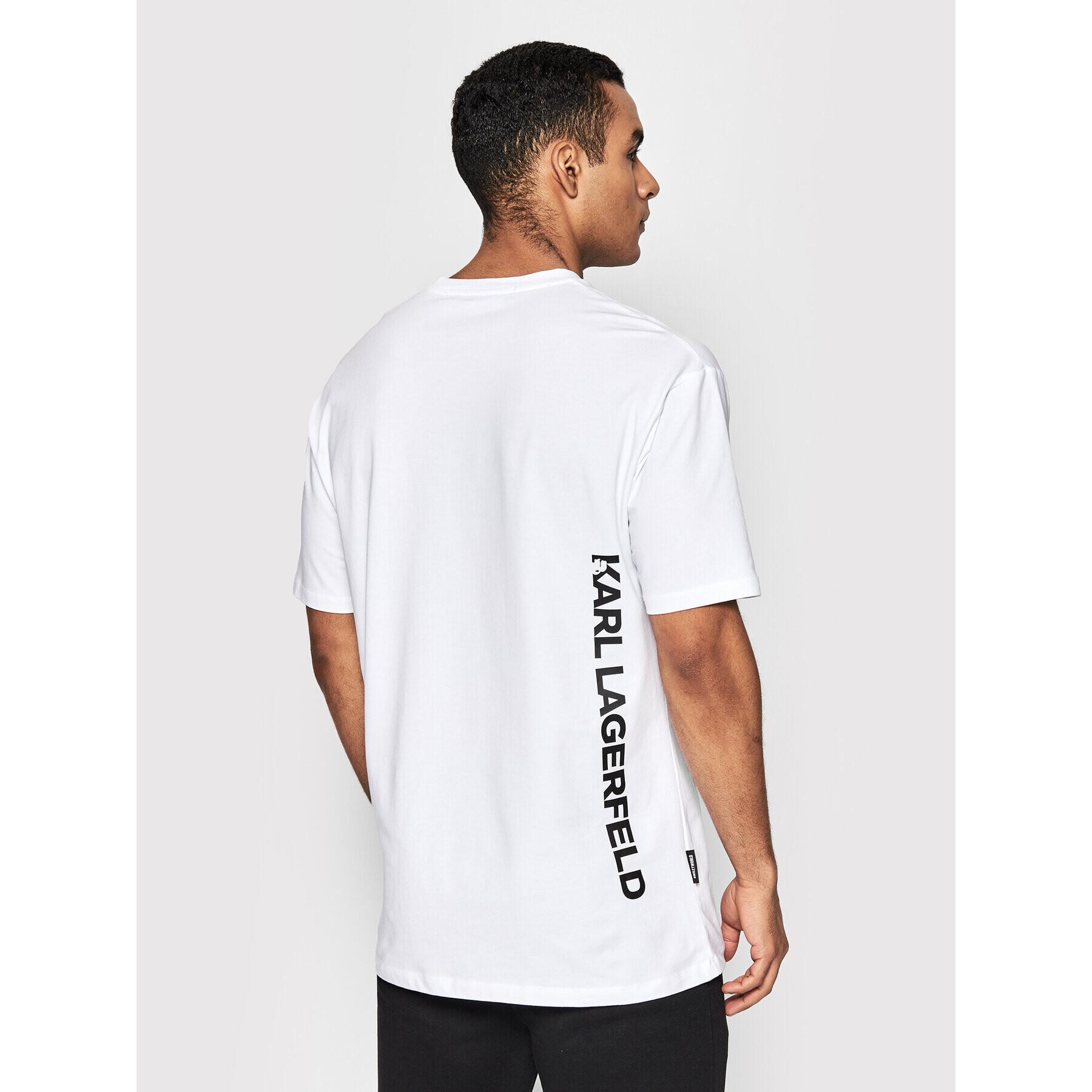 KARL LAGERFELD Тишърт SMILEY WORLD 755440 Бял Regular Fit - Pepit.bg