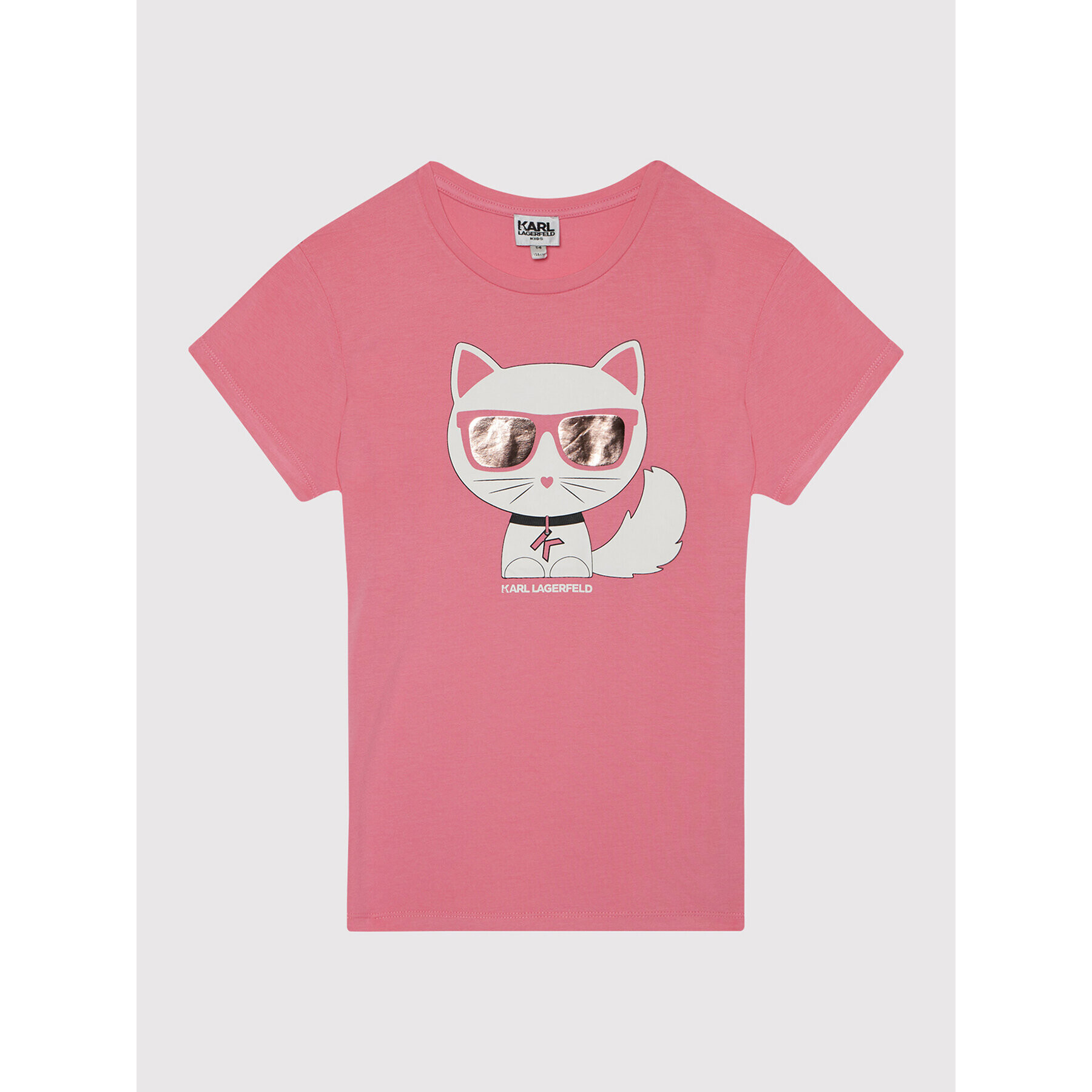 KARL LAGERFELD Тишърт Z15322 D Розов Regular Fit - Pepit.bg