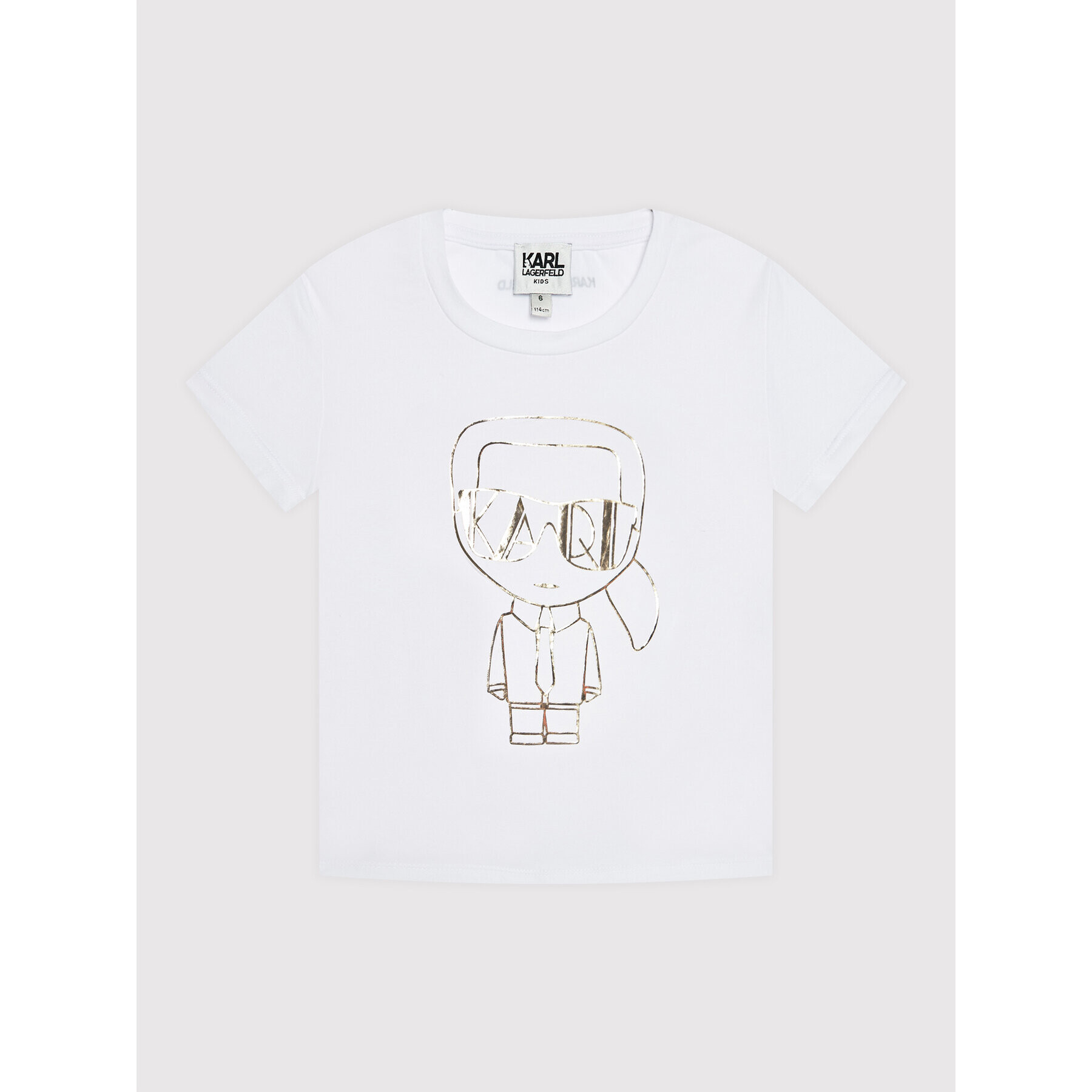 KARL LAGERFELD Тишърт Z15330 D Бял Regular Fit - Pepit.bg