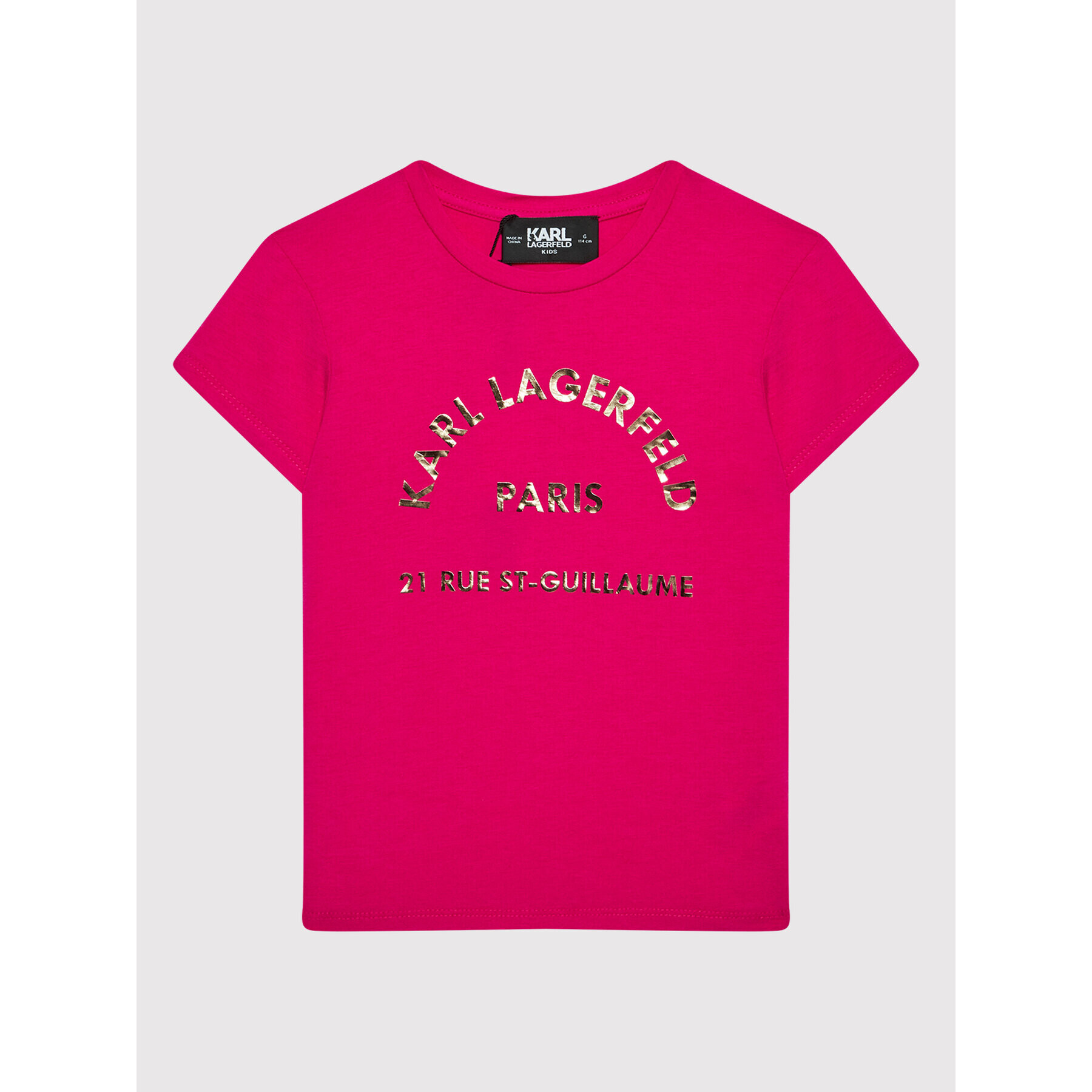 KARL LAGERFELD Тишърт Z15351 D Розов Regular Fit - Pepit.bg