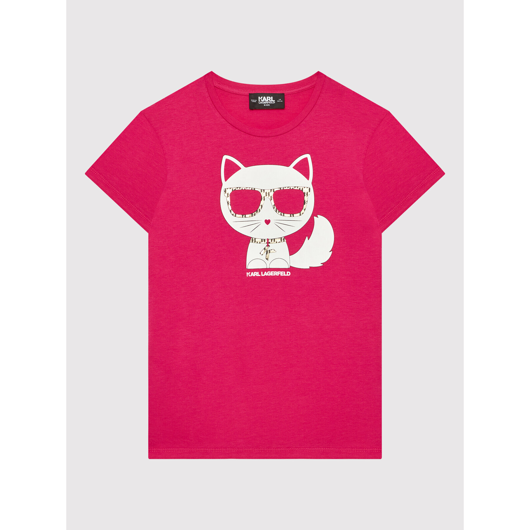KARL LAGERFELD Тишърт Z15353 D Розов Regular Fit - Pepit.bg