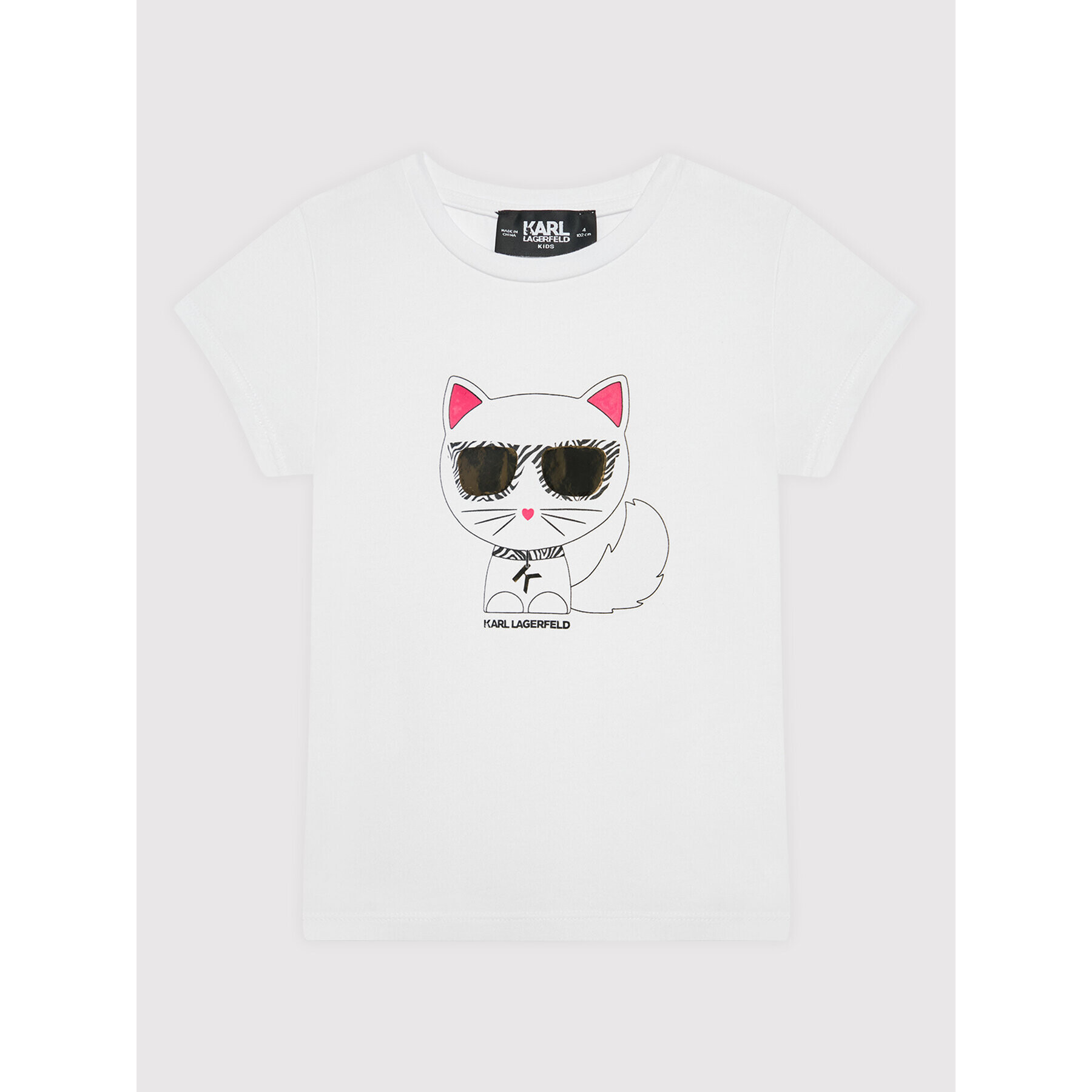 KARL LAGERFELD Тишърт Z15354 D Бял Regular Fit - Pepit.bg
