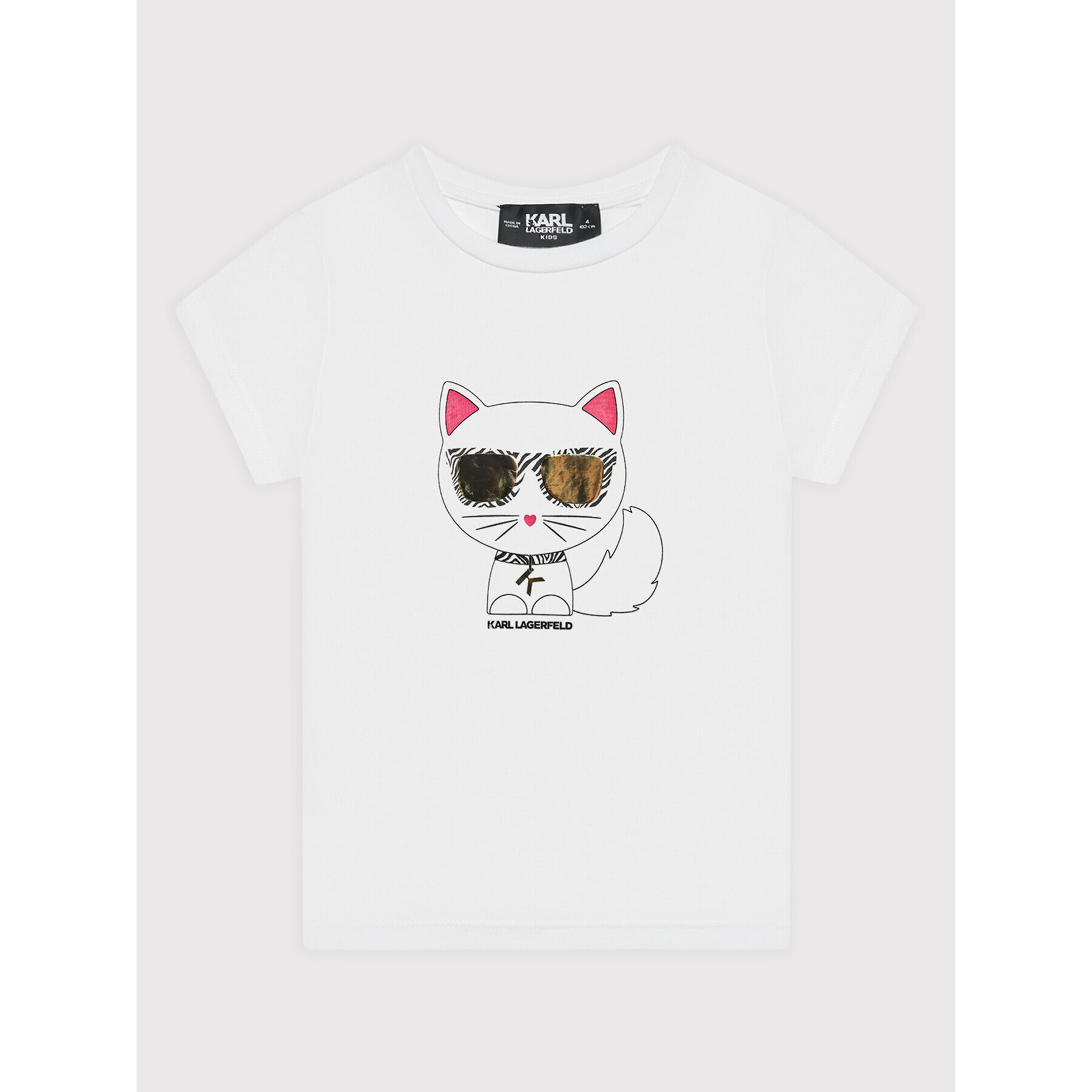 KARL LAGERFELD Тишърт Z15354 M Бял Regular Fit - Pepit.bg