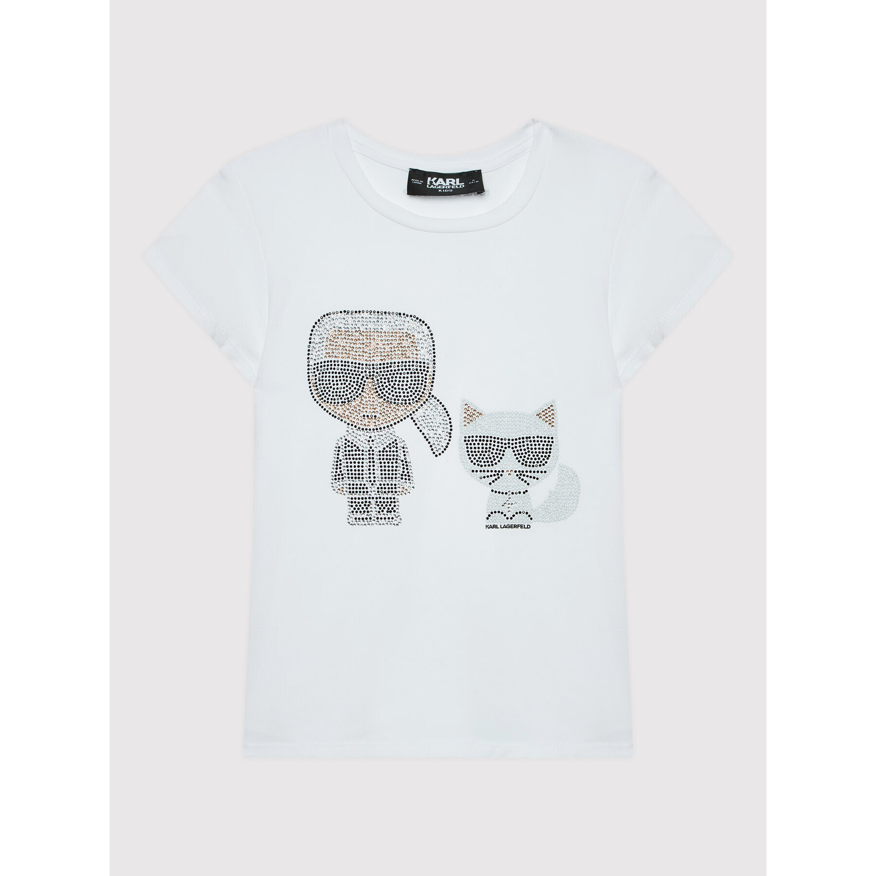 KARL LAGERFELD Тишърт Z15361 M Бял Regular Fit - Pepit.bg