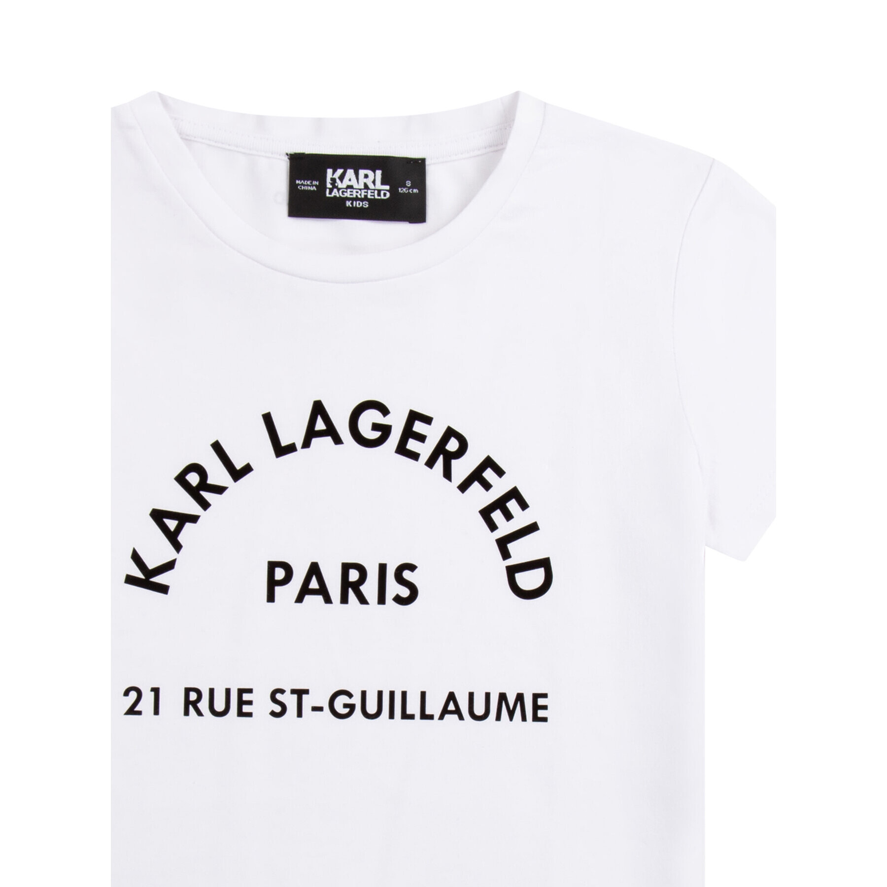 KARL LAGERFELD Тишърт Z15380 D Бял Regular Fit - Pepit.bg