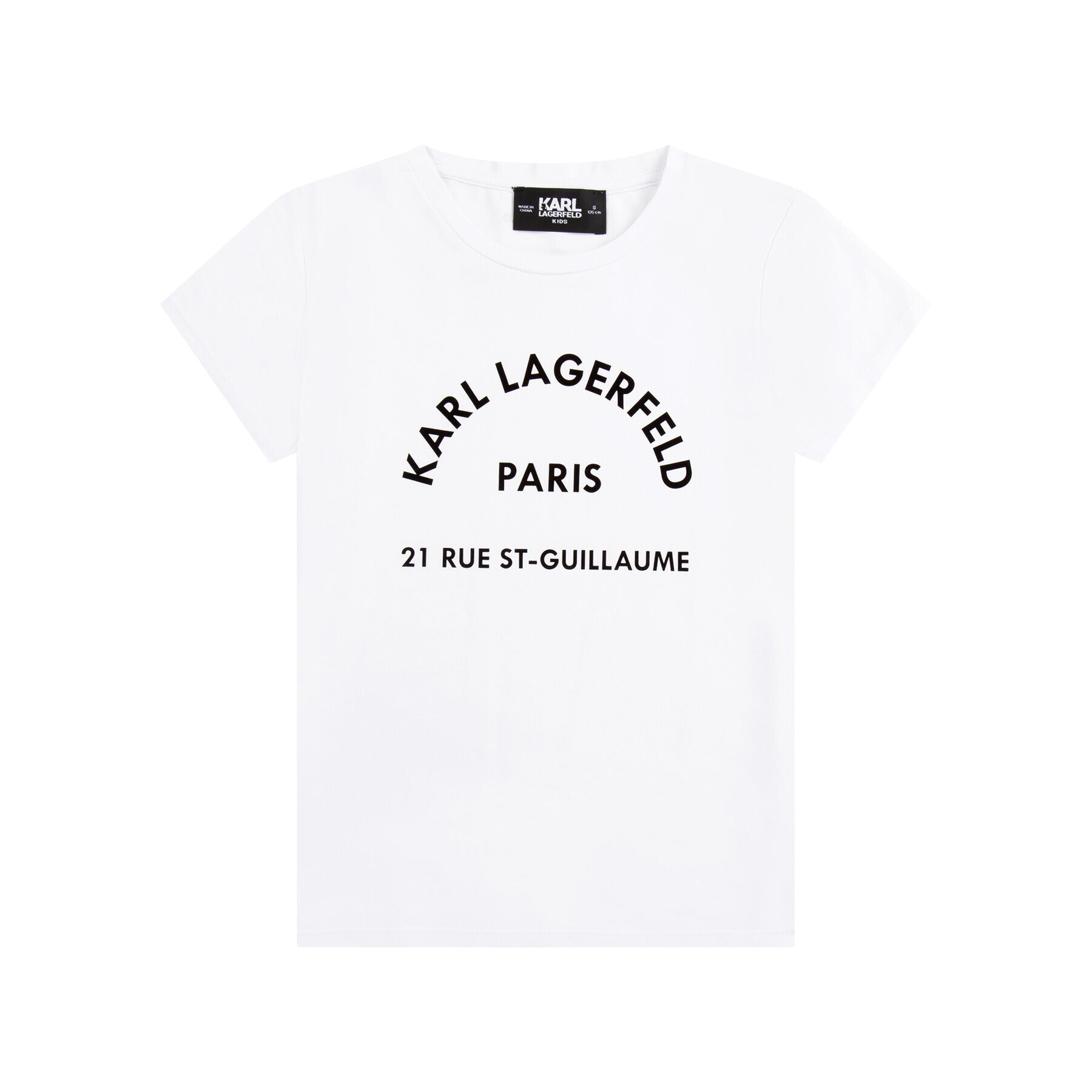 KARL LAGERFELD Тишърт Z15380 M Бял Regular Fit - Pepit.bg