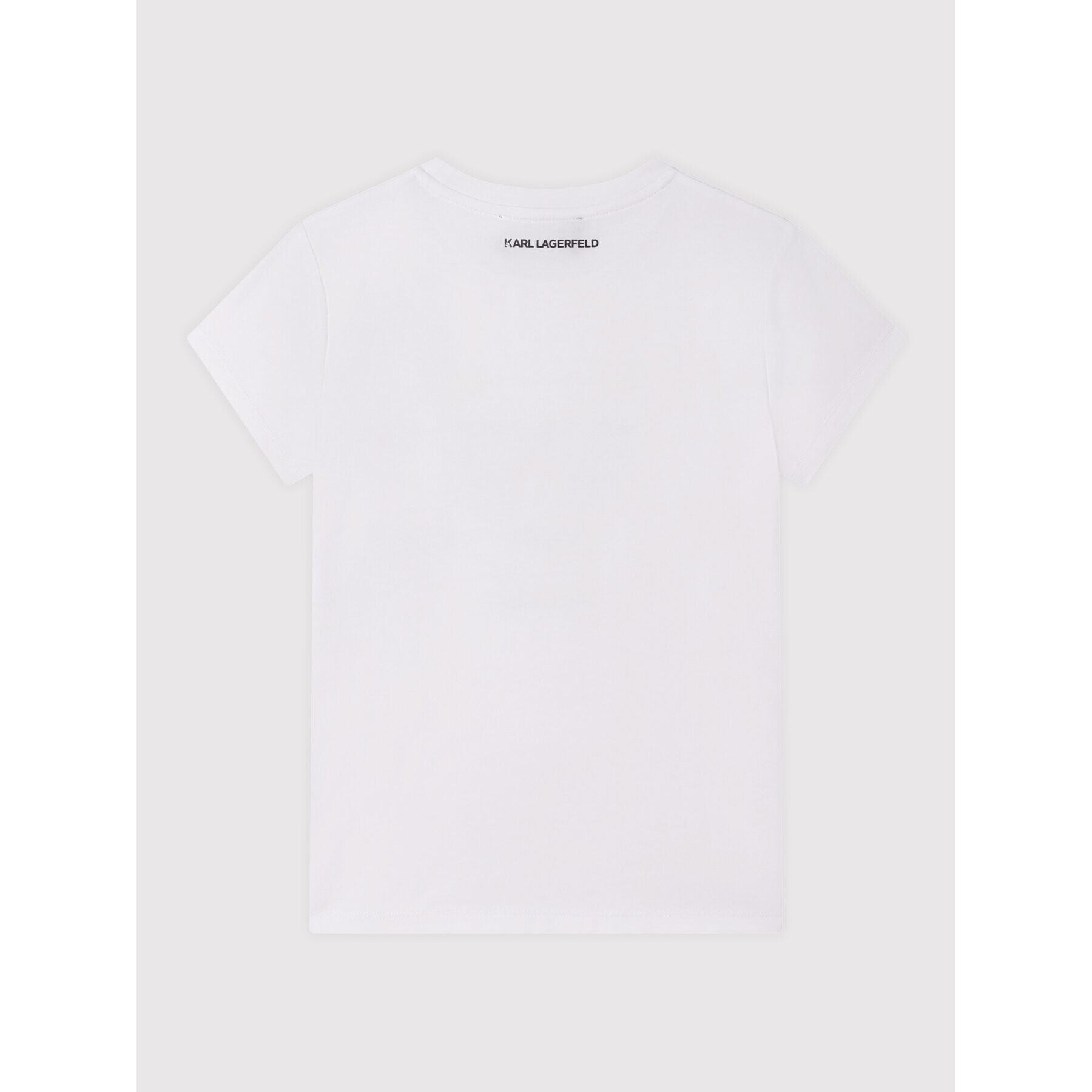 KARL LAGERFELD Тишърт Z15383 S Бял Regular Fit - Pepit.bg