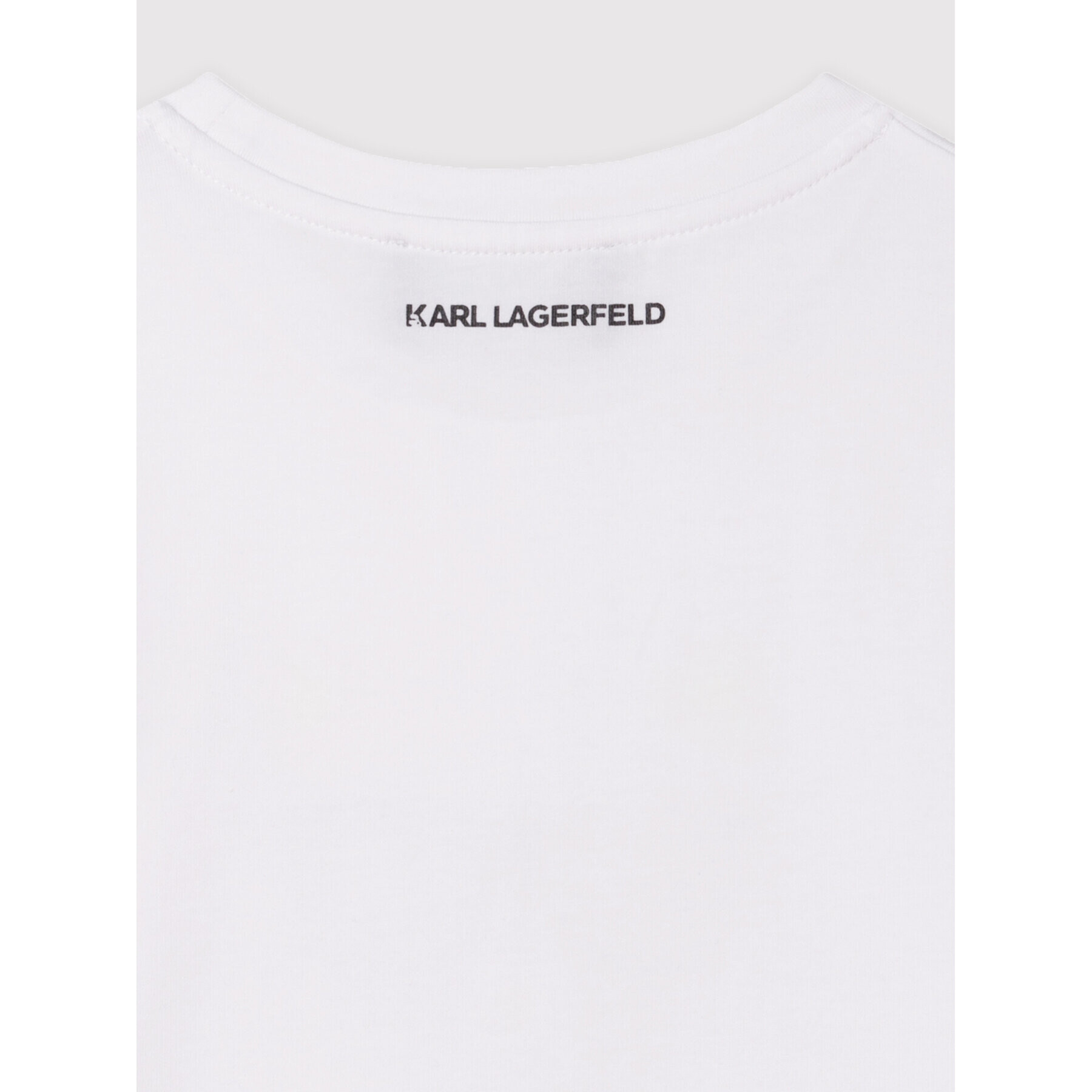 KARL LAGERFELD Тишърт Z15383 S Бял Regular Fit - Pepit.bg