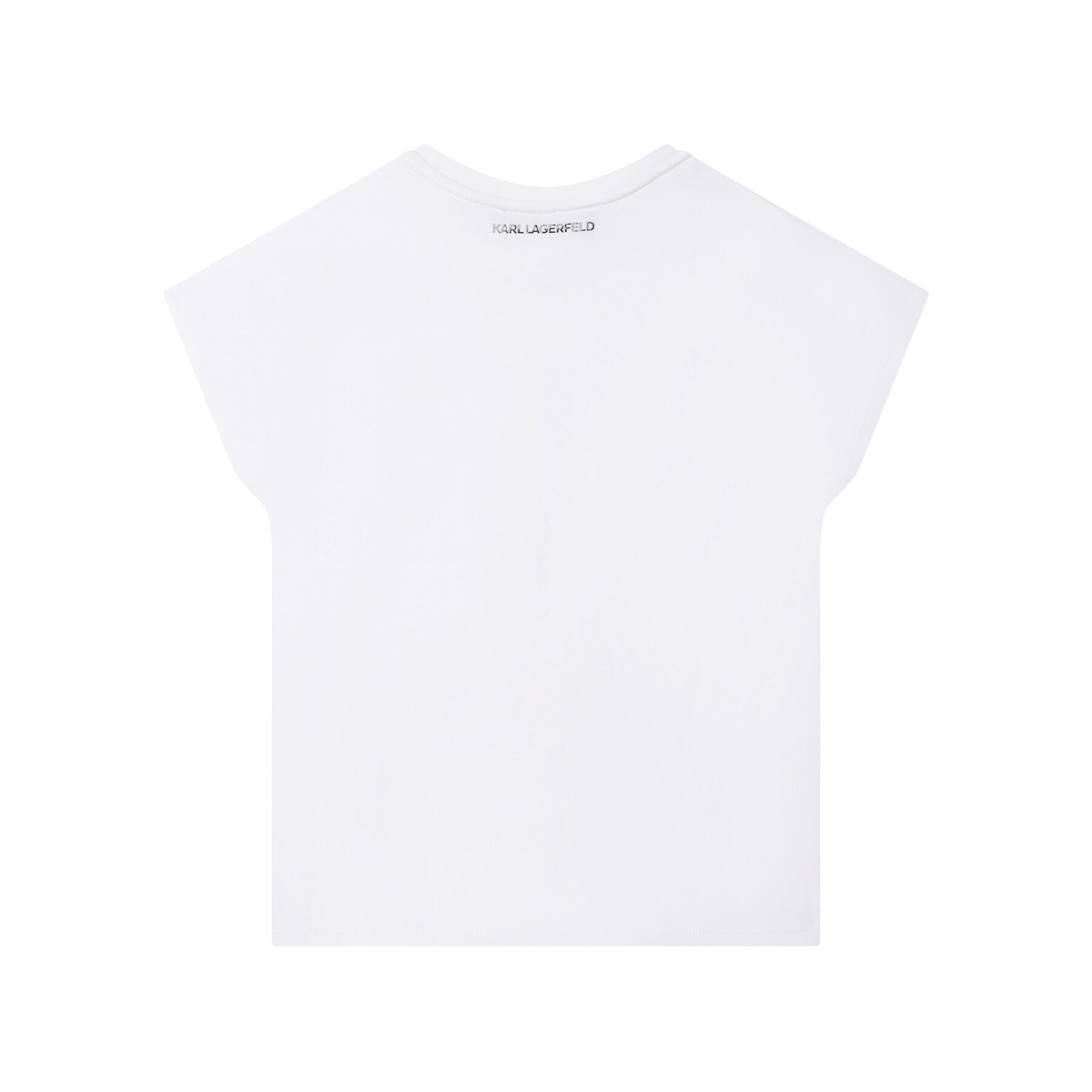 Karl Lagerfeld Kids Тишърт Z15415 S Бял Regular Fit - Pepit.bg