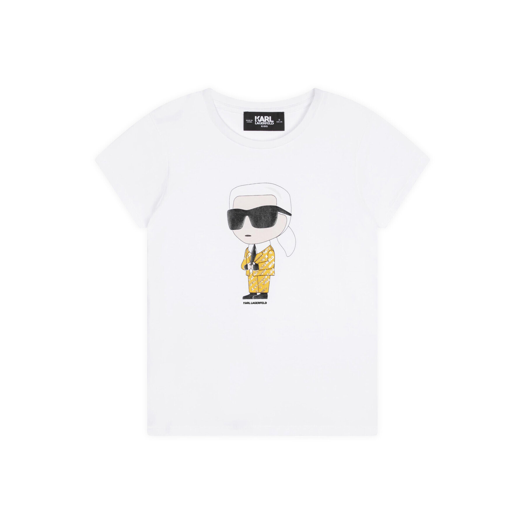 Karl Lagerfeld Kids Тишърт Z15417 D Бял Regular Fit - Pepit.bg