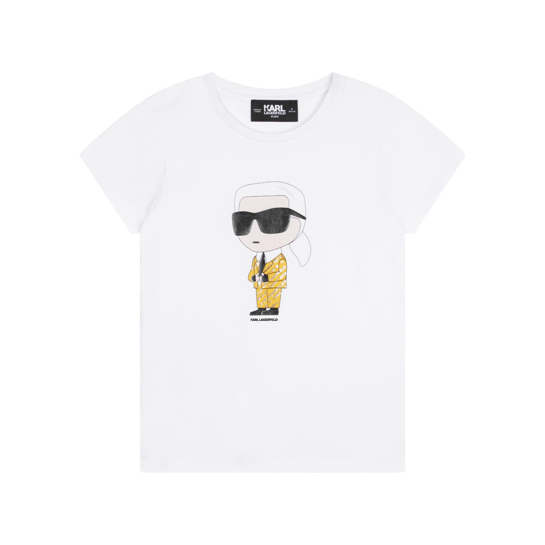 Karl Lagerfeld Kids Тишърт Z15417 S Бял Regular Fit - Pepit.bg