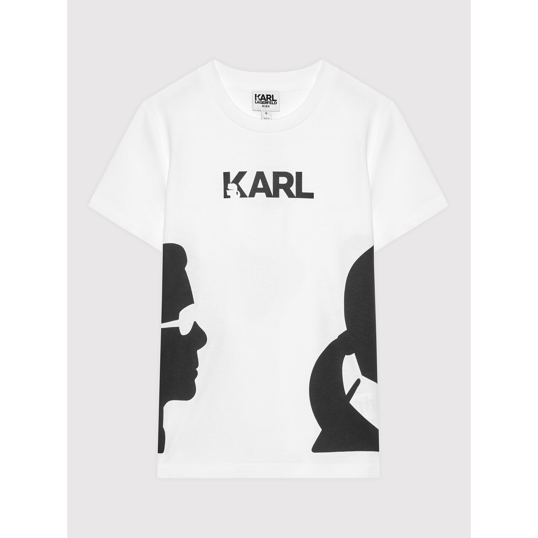 KARL LAGERFELD Тишърт Z25301 M Бял Regular Fit - Pepit.bg