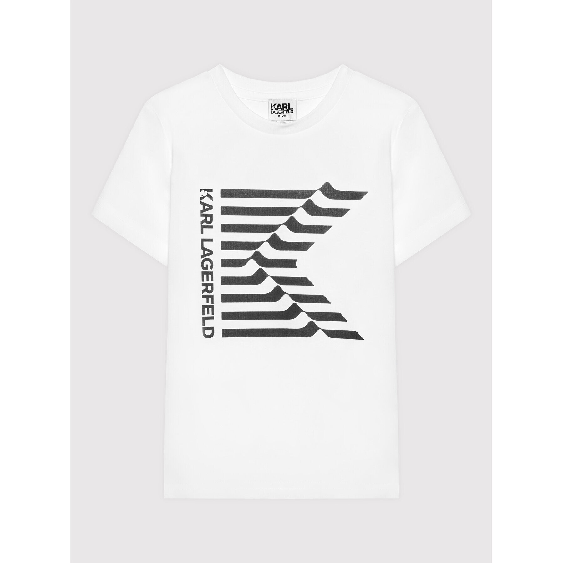 KARL LAGERFELD Тишърт Z25302 S Бял Regular Fit - Pepit.bg