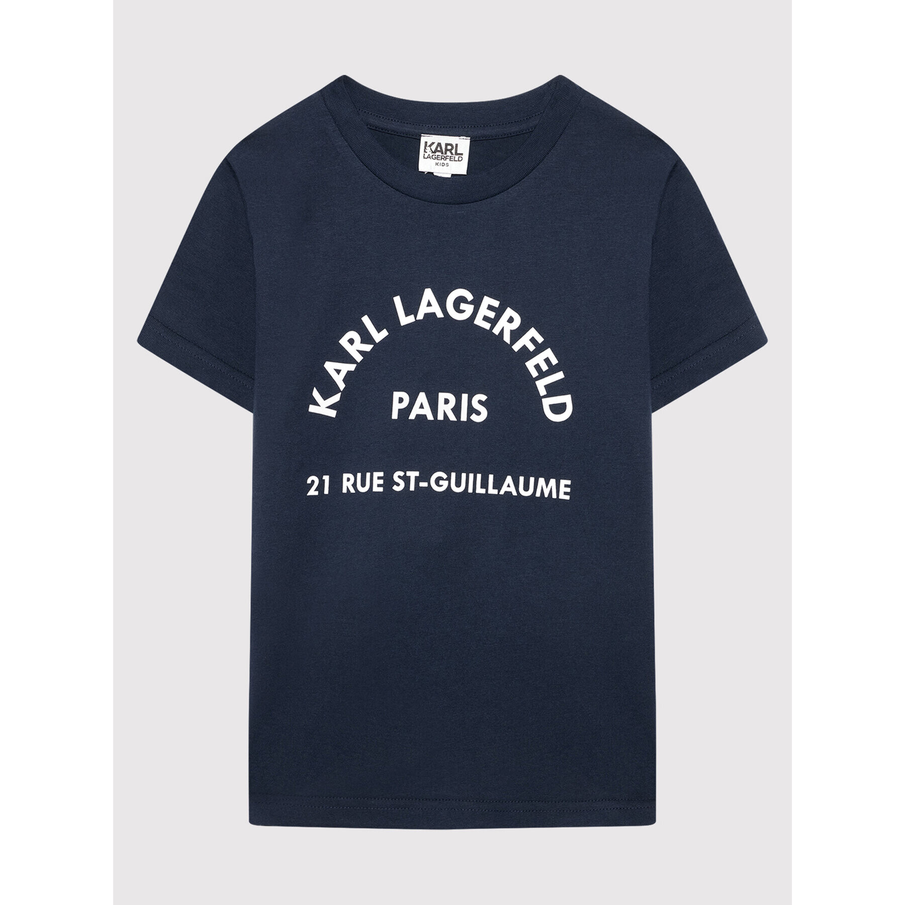 KARL LAGERFELD Тишърт Z25316 S Тъмносин Regular Fit - Pepit.bg