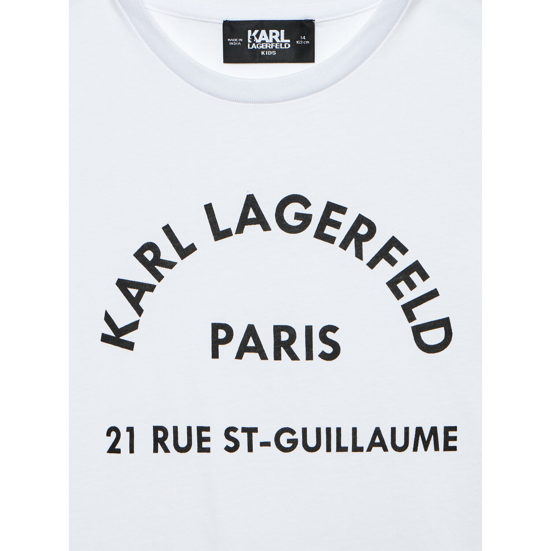 KARL LAGERFELD Тишърт Z25331 S Бял Regular Fit - Pepit.bg