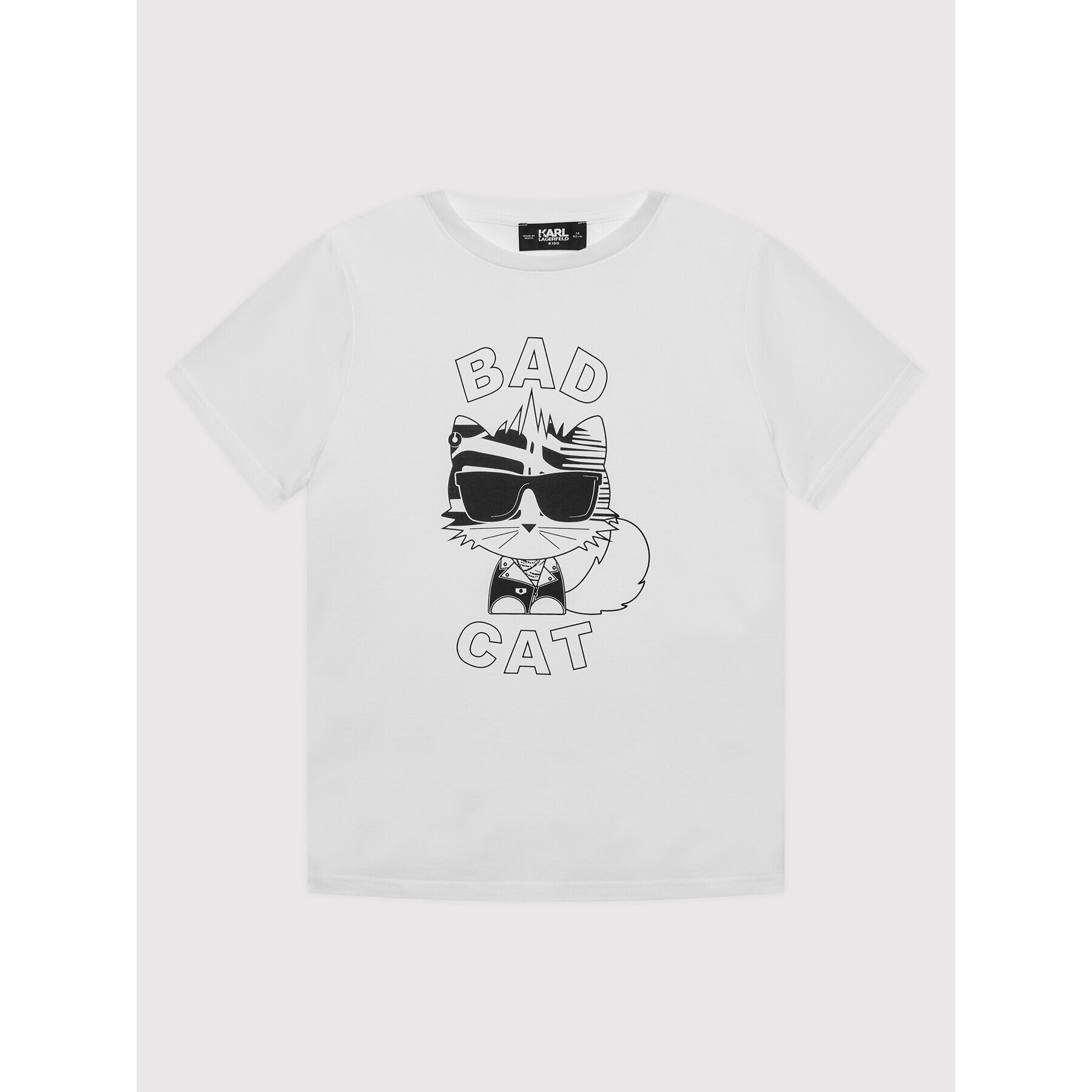 KARL LAGERFELD Тишърт Z25333 D Бял Regular Fit - Pepit.bg