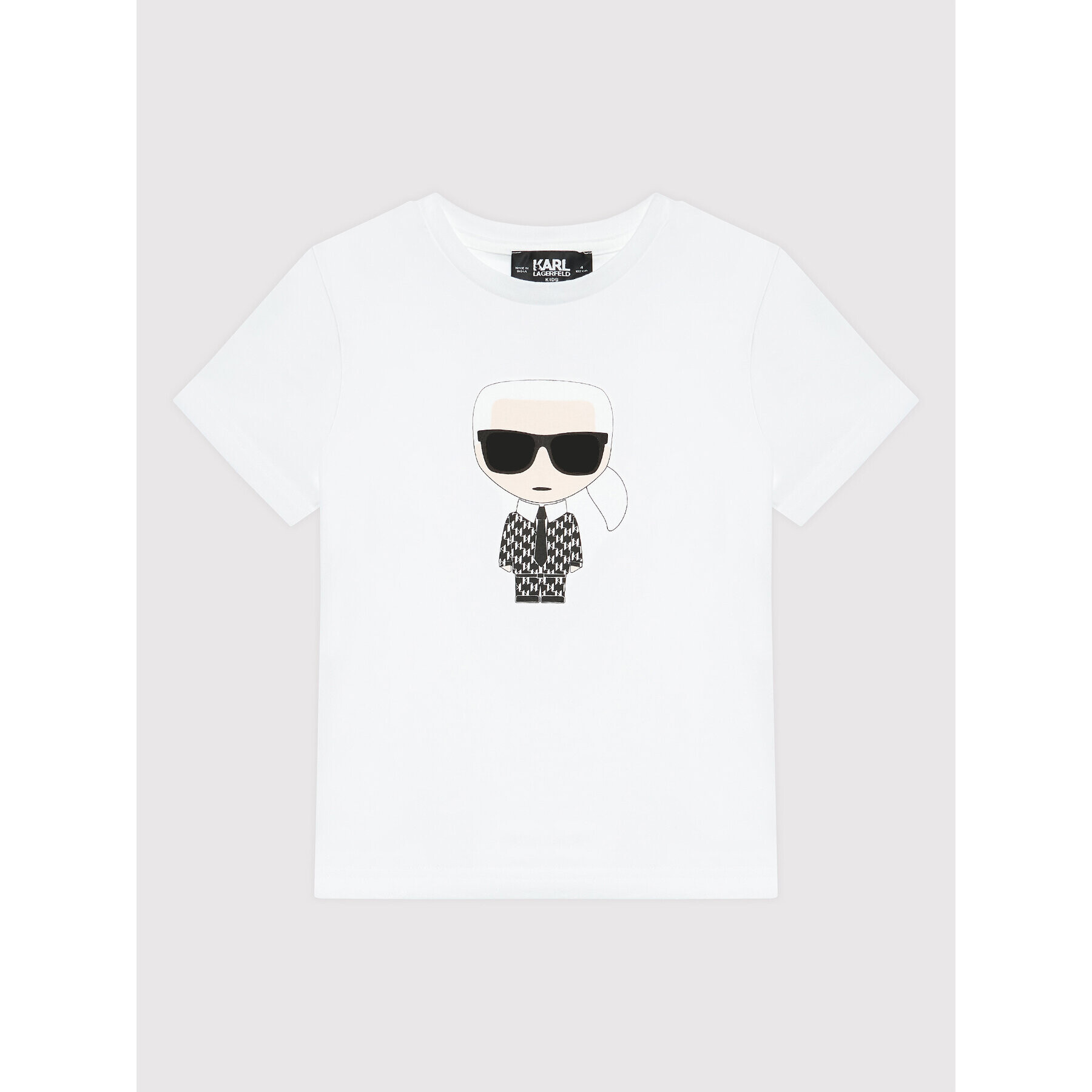 KARL LAGERFELD Тишърт Z25337 D Бял Regular Fit - Pepit.bg