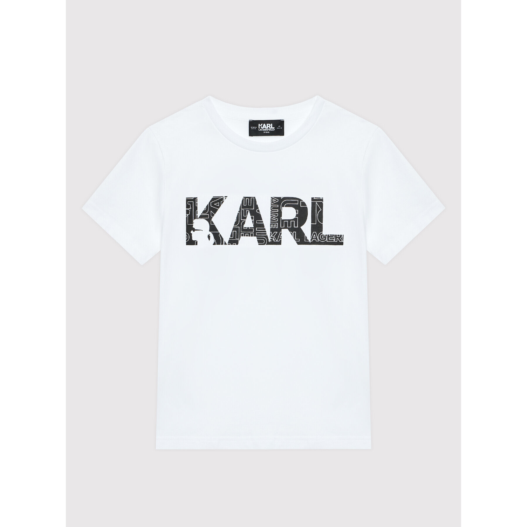 KARL LAGERFELD Тишърт Z25358 M Бял Regular Fit - Pepit.bg