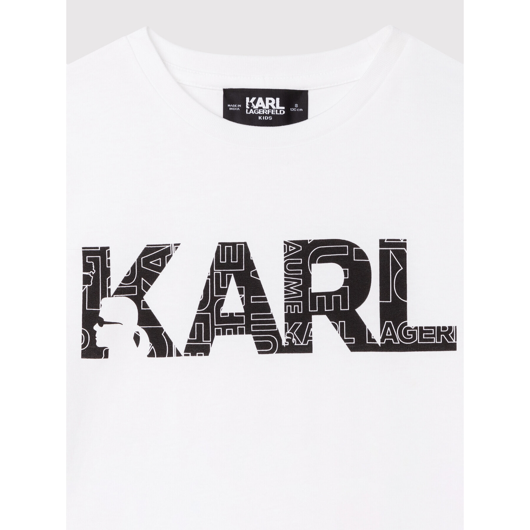 KARL LAGERFELD Тишърт Z25358 M Бял Regular Fit - Pepit.bg