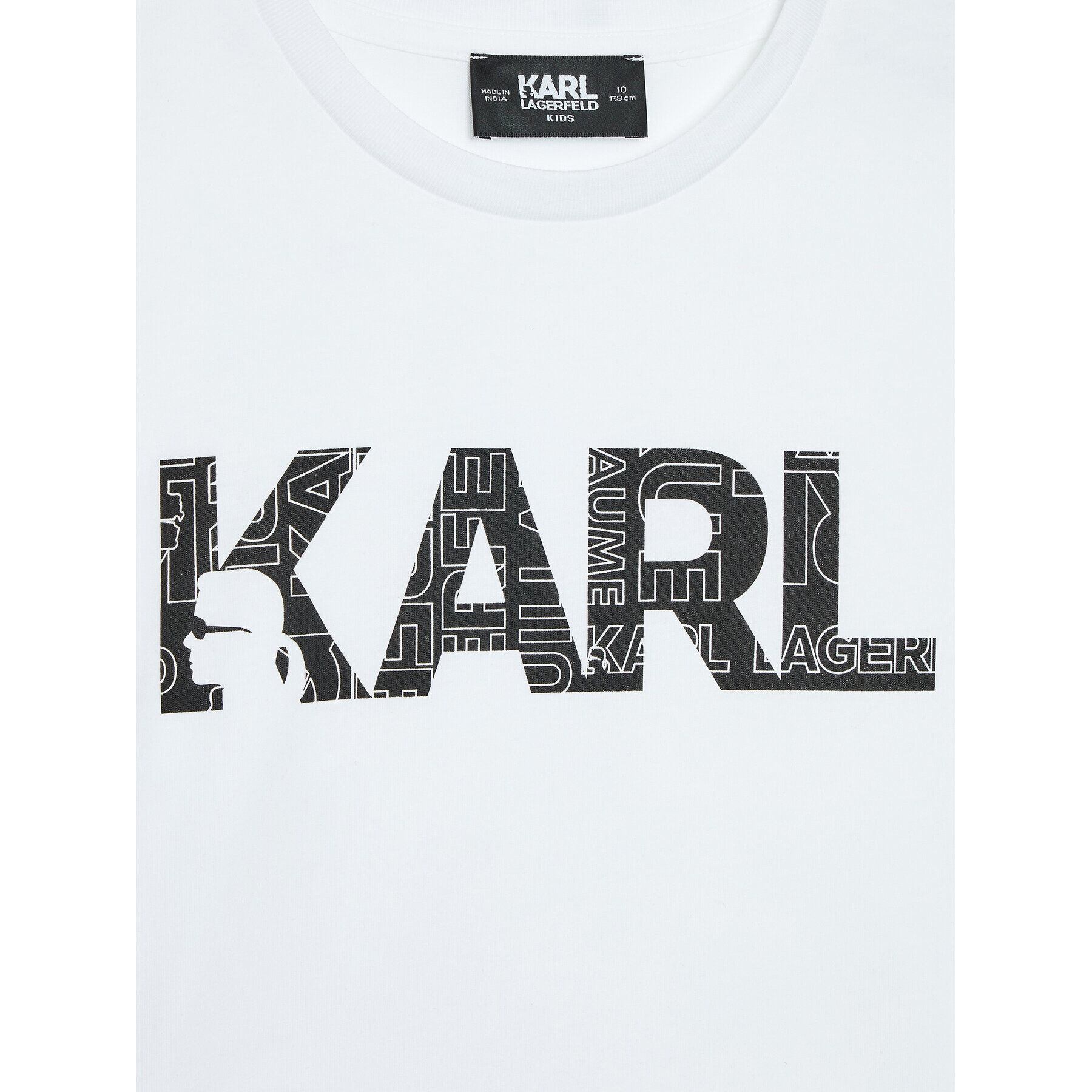 KARL LAGERFELD Тишърт Z25358 M Бял Regular Fit - Pepit.bg