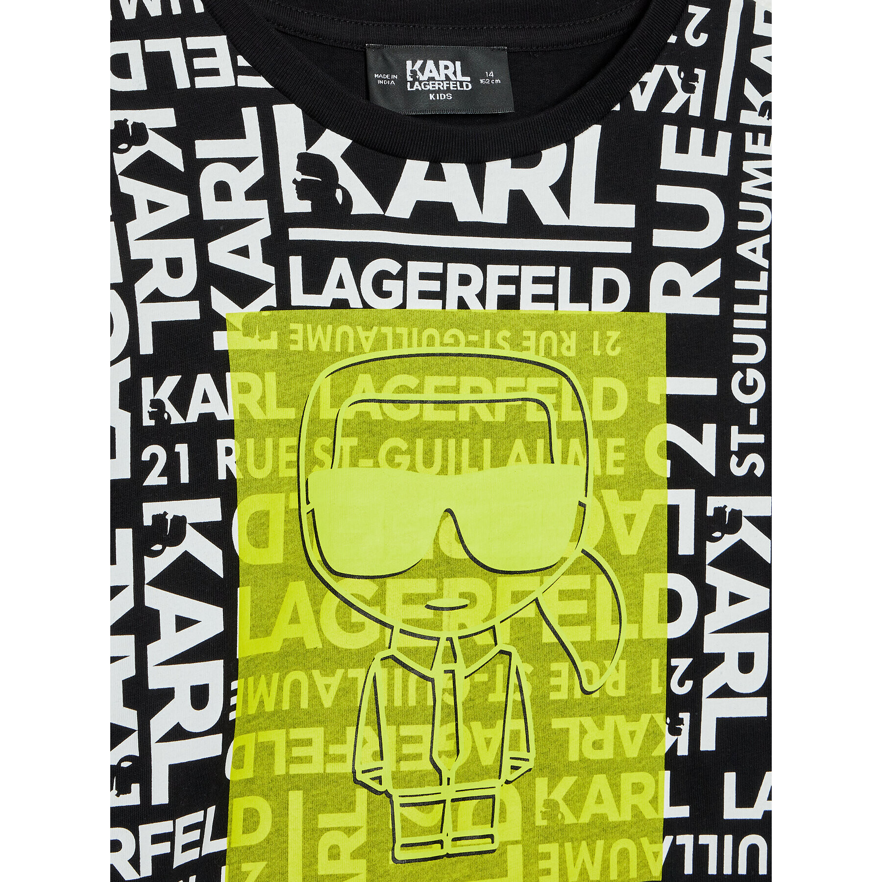 KARL LAGERFELD Тишърт Z25367 D Черен Regular Fit - Pepit.bg