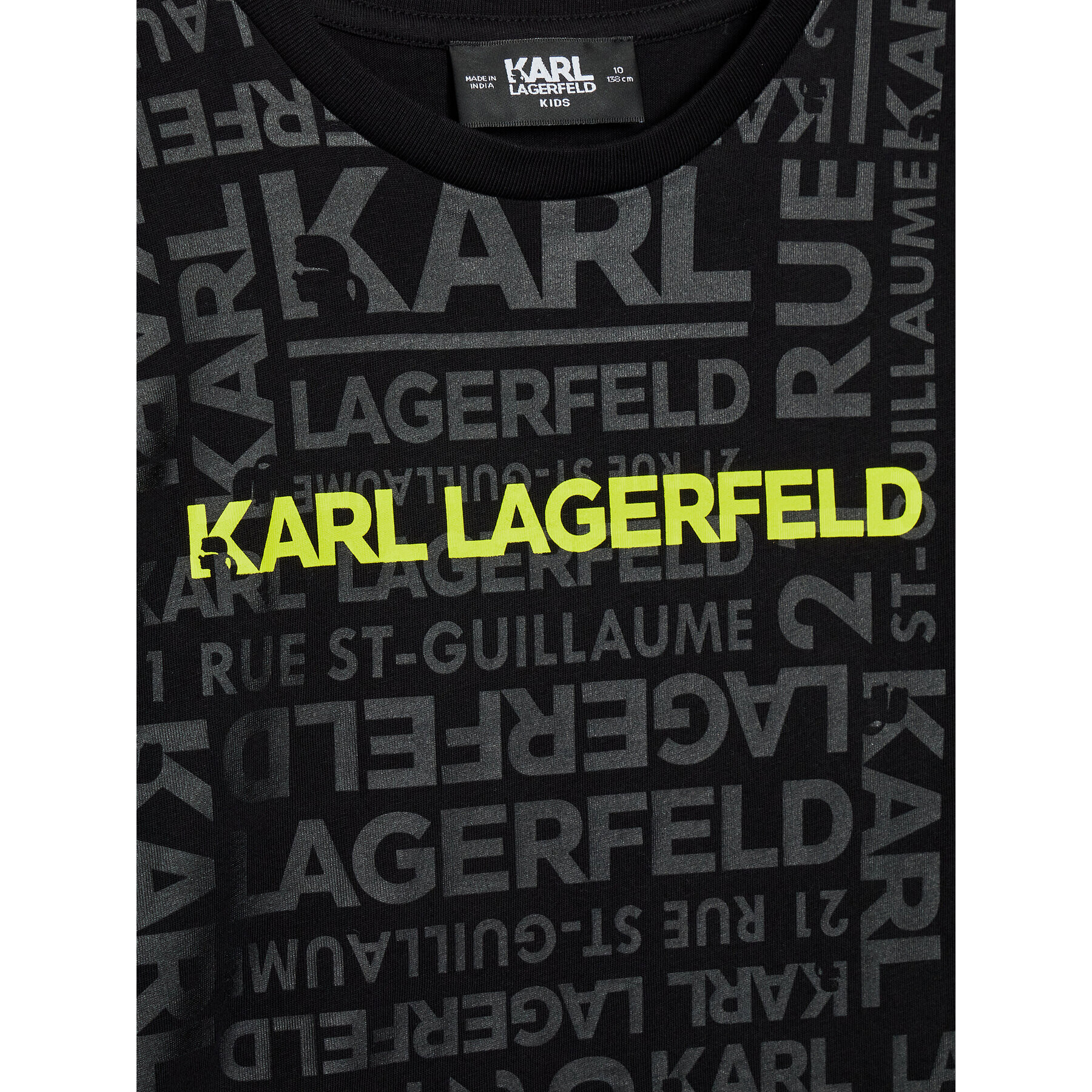 KARL LAGERFELD Тишърт Z25367 S Черен Regular Fit - Pepit.bg