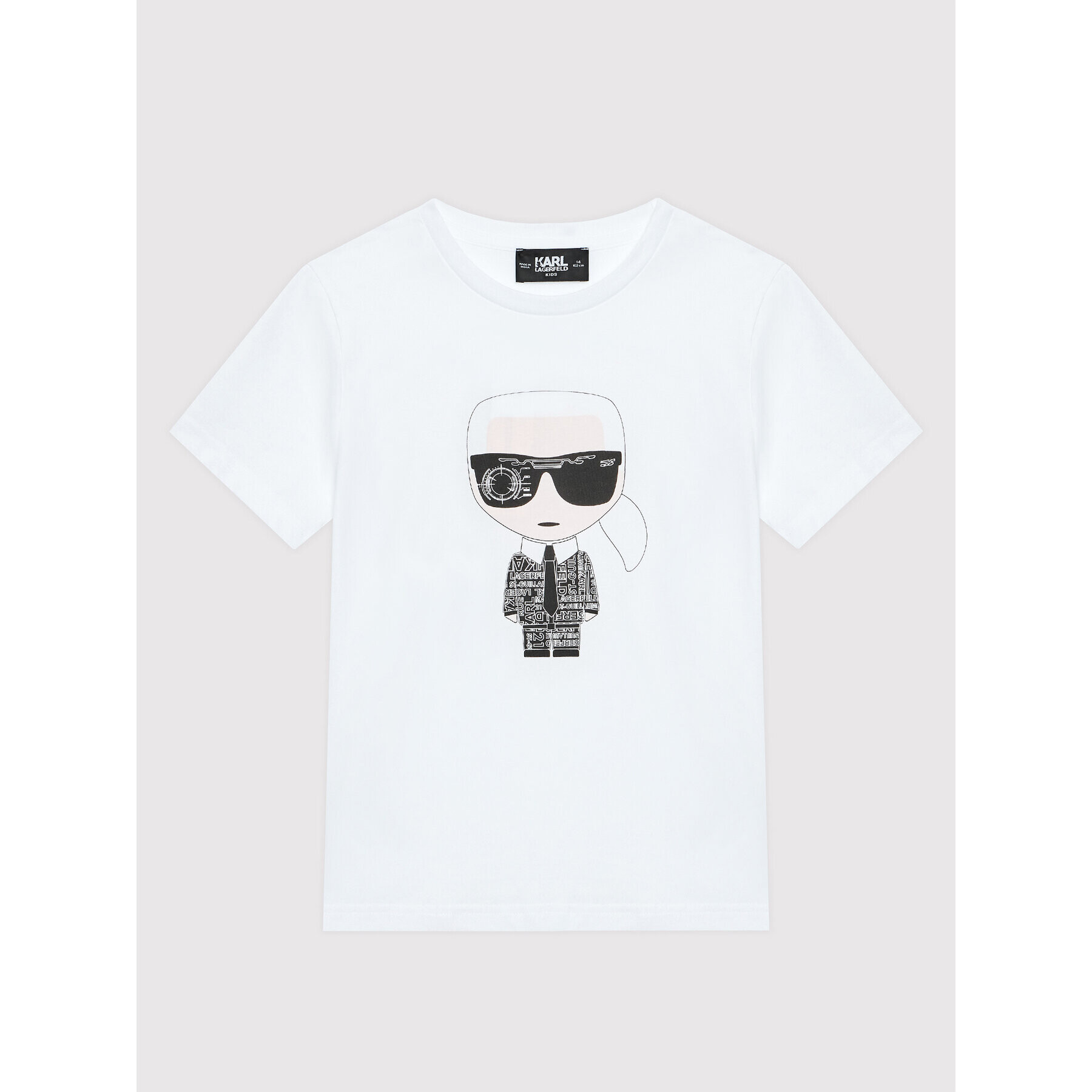 KARL LAGERFELD Тишърт Z25370 D Бял Regular Fit - Pepit.bg