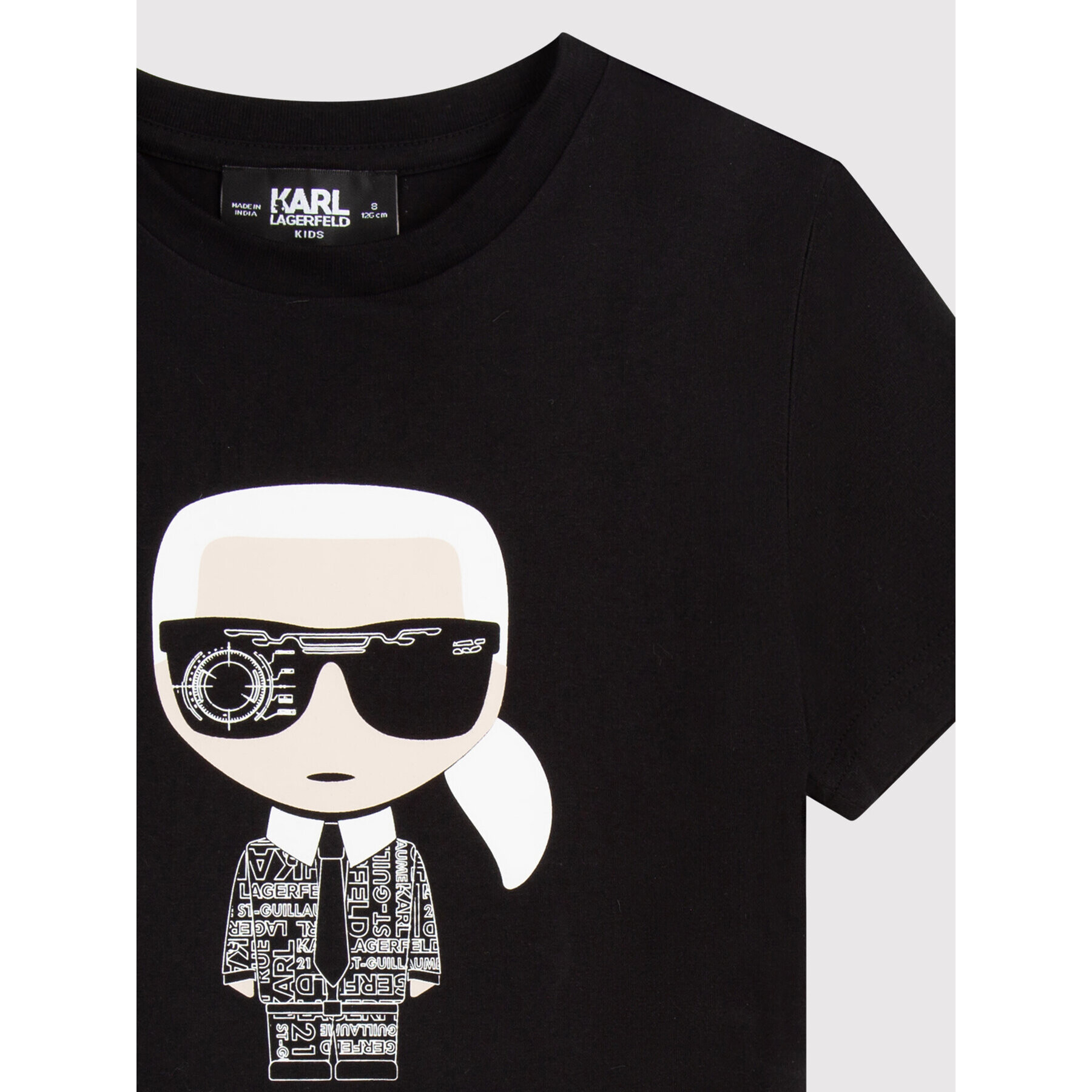 KARL LAGERFELD Тишърт Z25370 M Черен Regular Fit - Pepit.bg