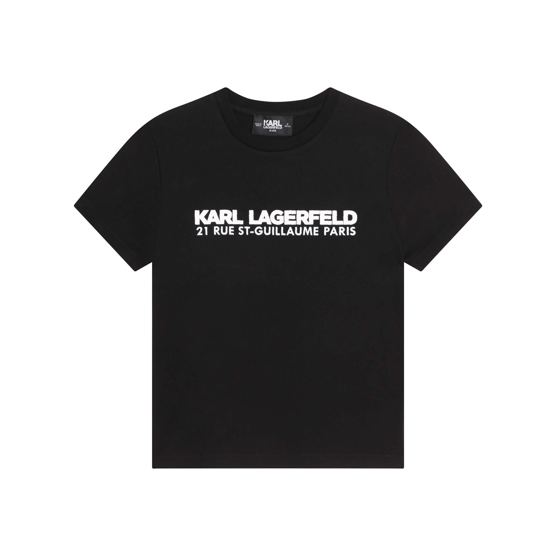 Karl Lagerfeld Kids Тишърт Z25393 S Черен Regular Fit - Pepit.bg