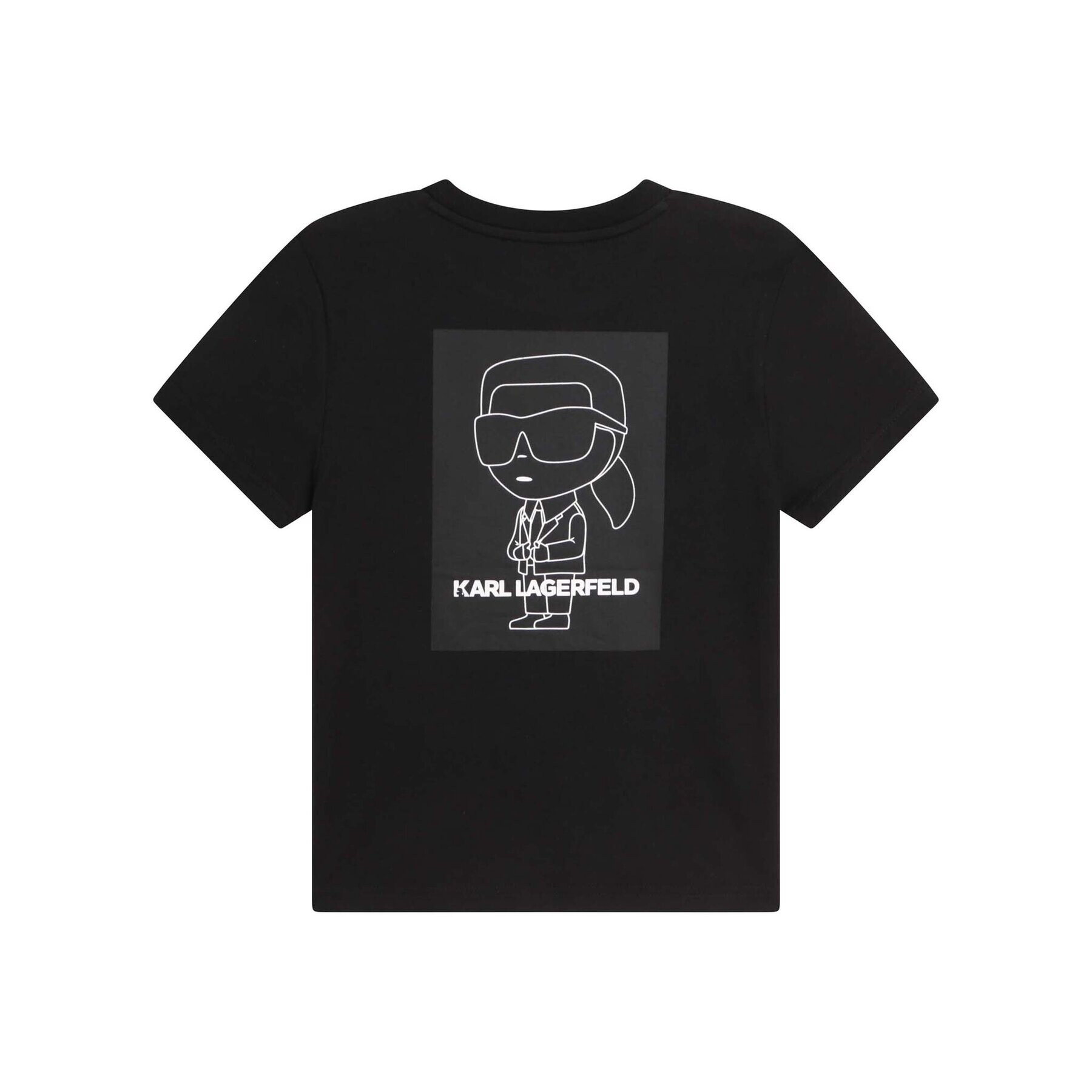 Karl Lagerfeld Kids Тишърт Z25394 S Черен Regular Fit - Pepit.bg