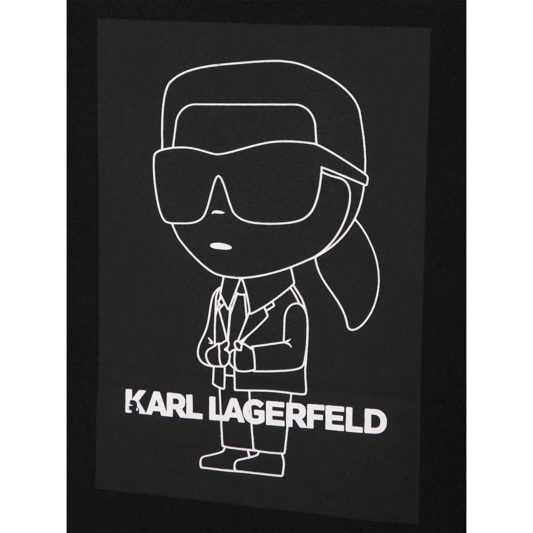 Karl Lagerfeld Kids Тишърт Z25394 S Черен Regular Fit - Pepit.bg