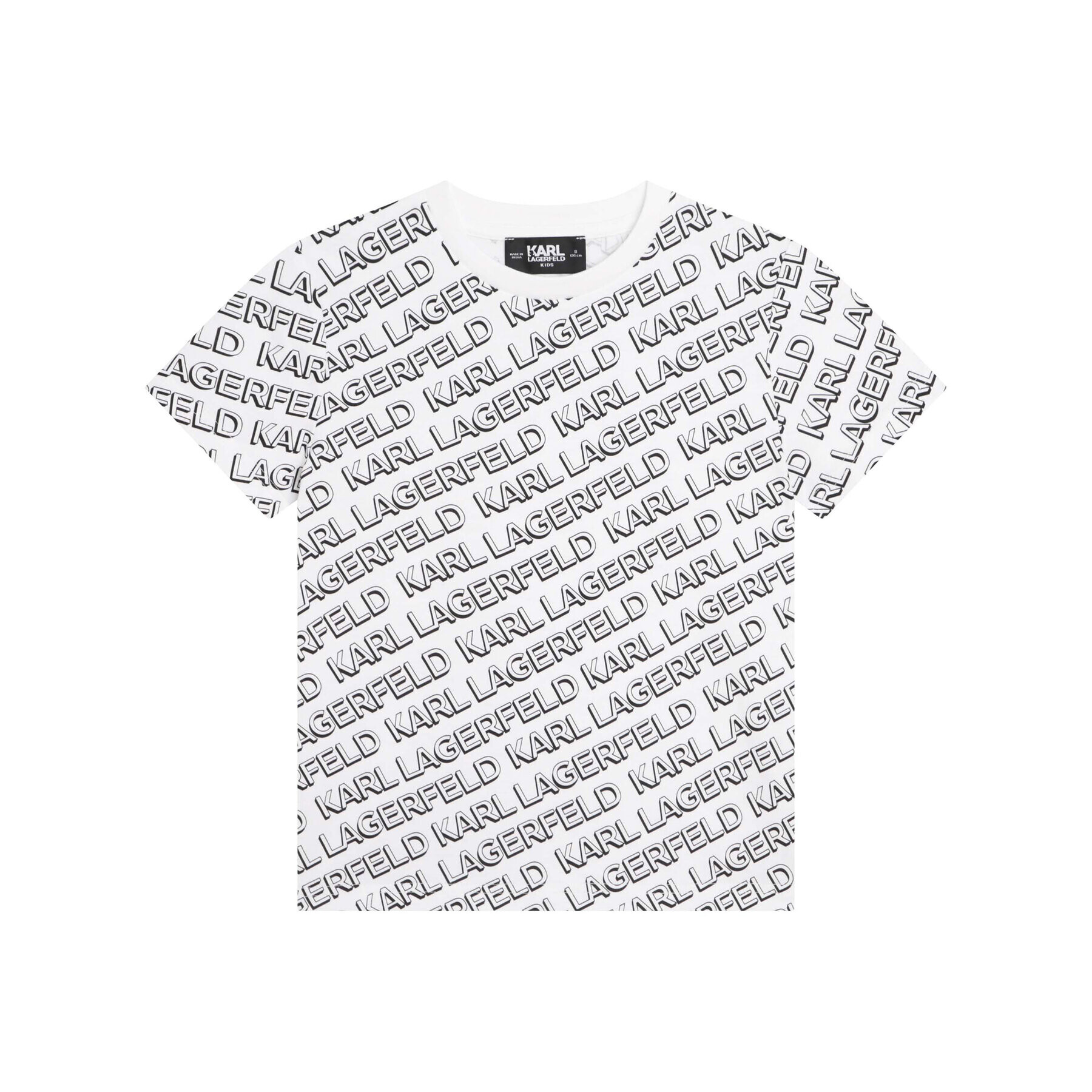 Karl Lagerfeld Kids Тишърт Z25395 D Бял Regular Fit - Pepit.bg