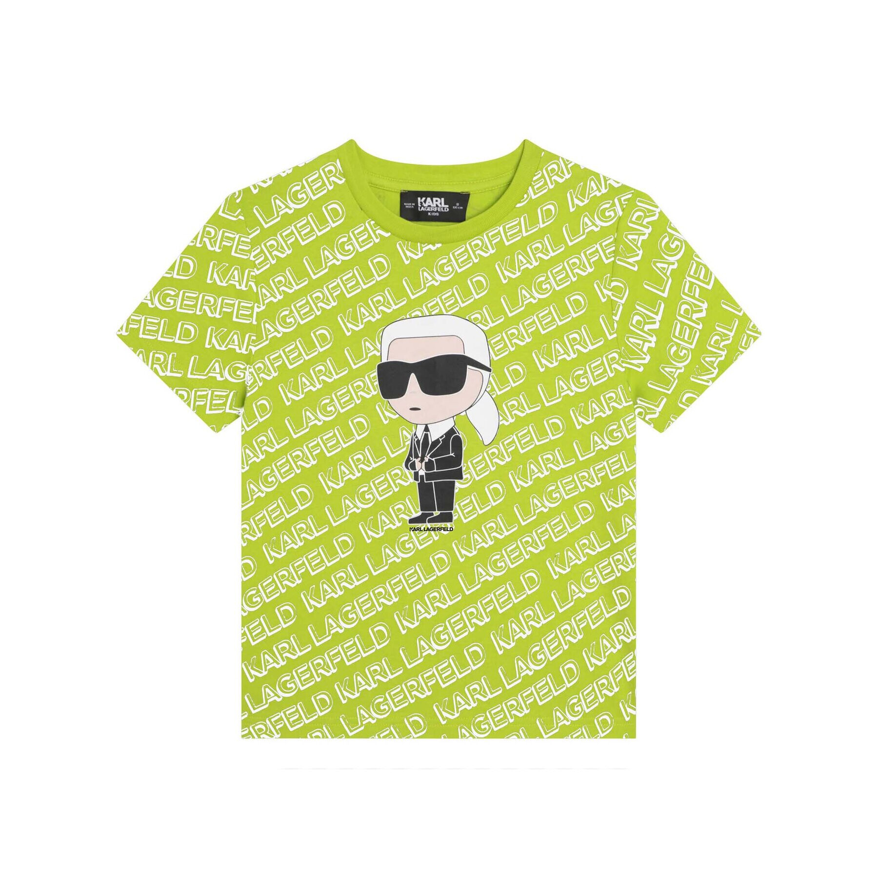 KARL LAGERFELD Тишърт Z25396 M Зелен Regular Fit - Pepit.bg