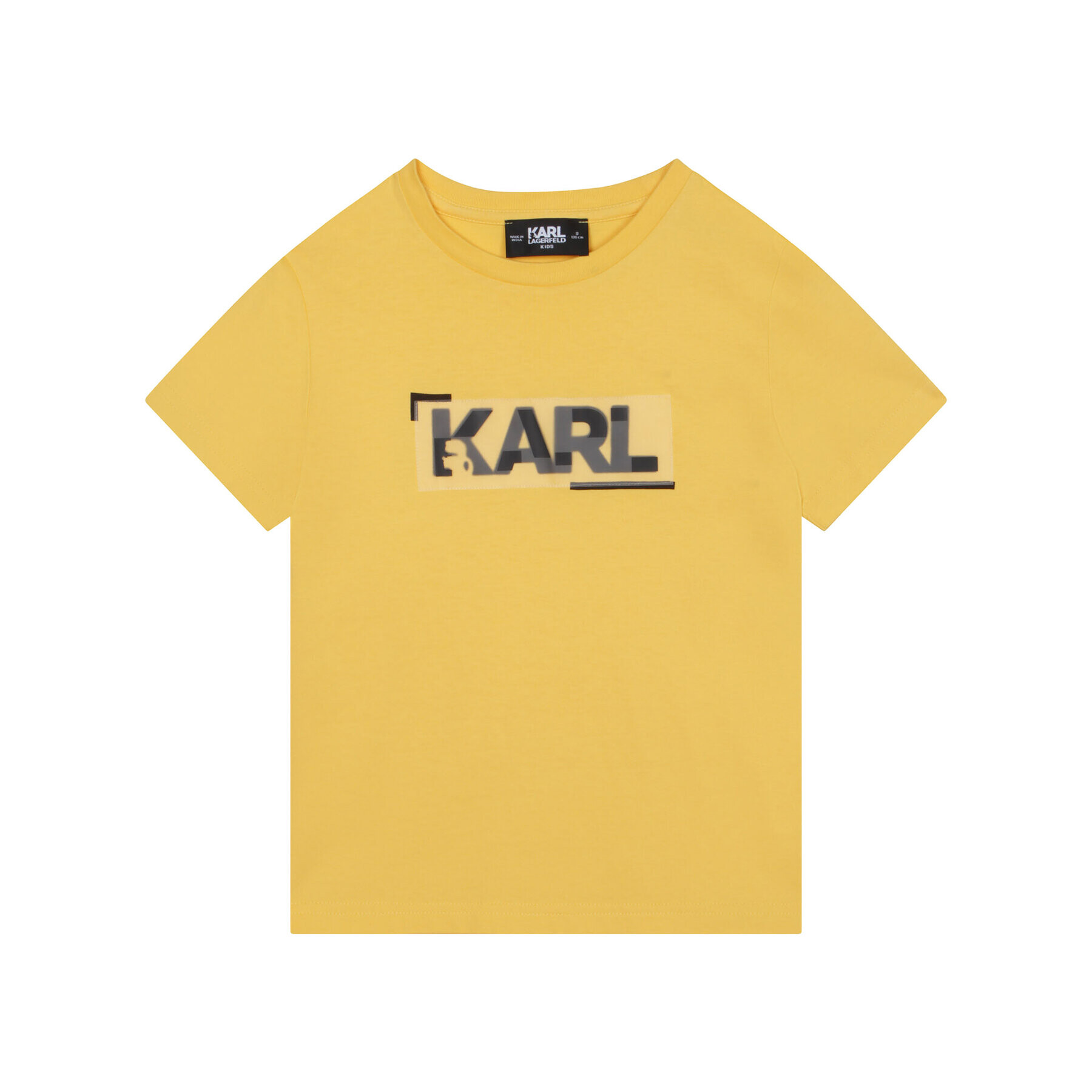 Karl Lagerfeld Kids Тишърт Z25397 D Жълт Regular Fit - Pepit.bg