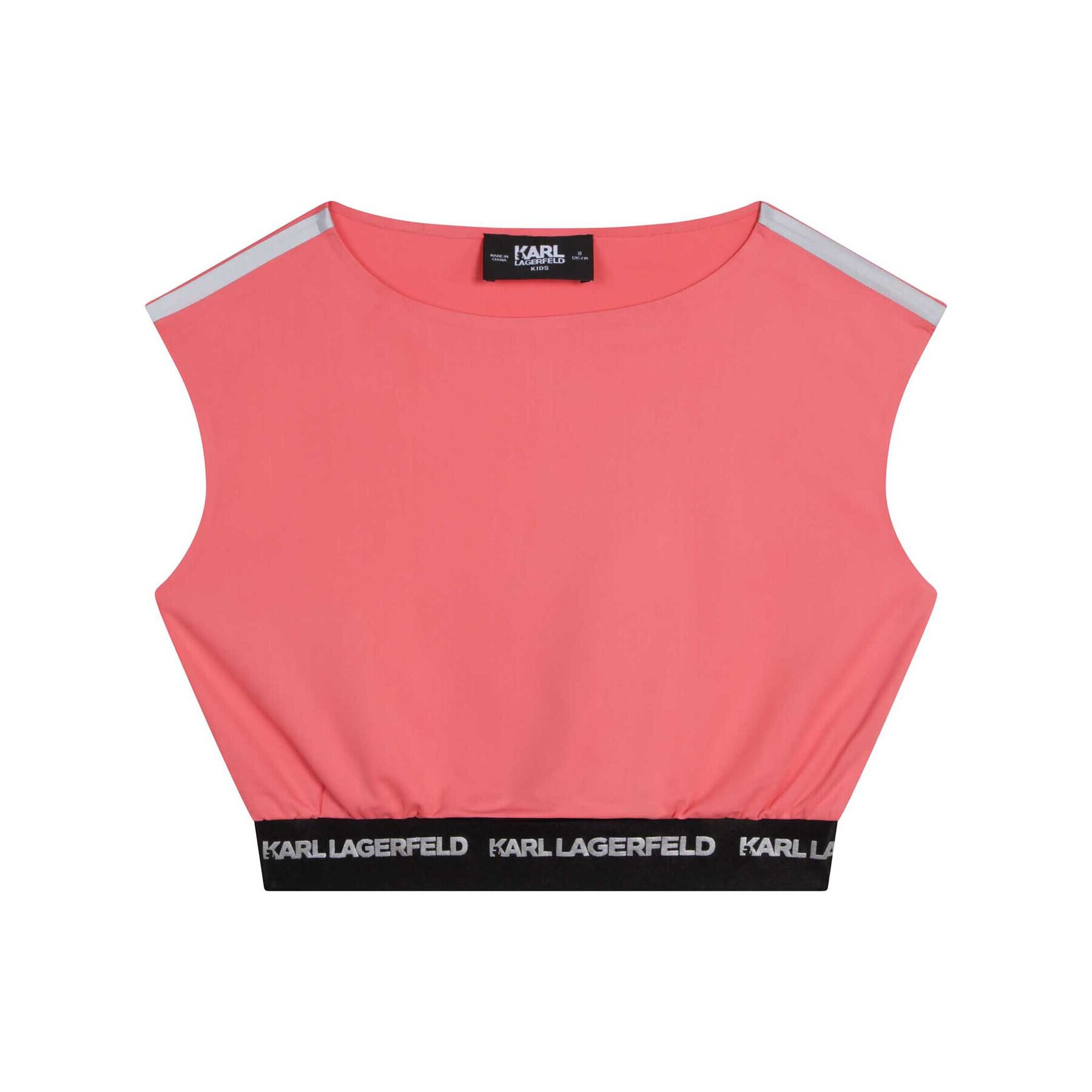 Karl Lagerfeld Kids топ Z15410 D Червен Regular Fit - Pepit.bg