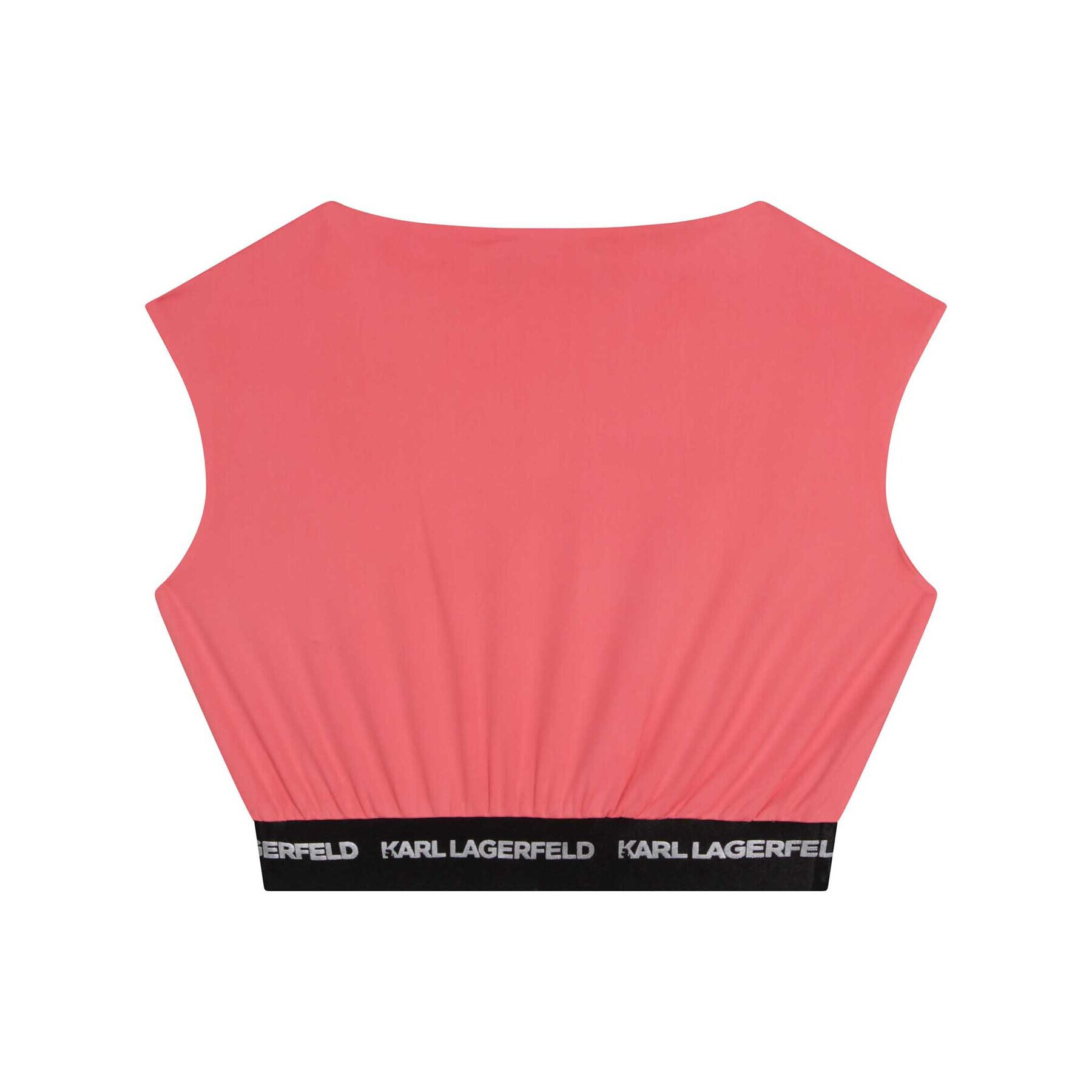Karl Lagerfeld Kids топ Z15410 D Червен Regular Fit - Pepit.bg