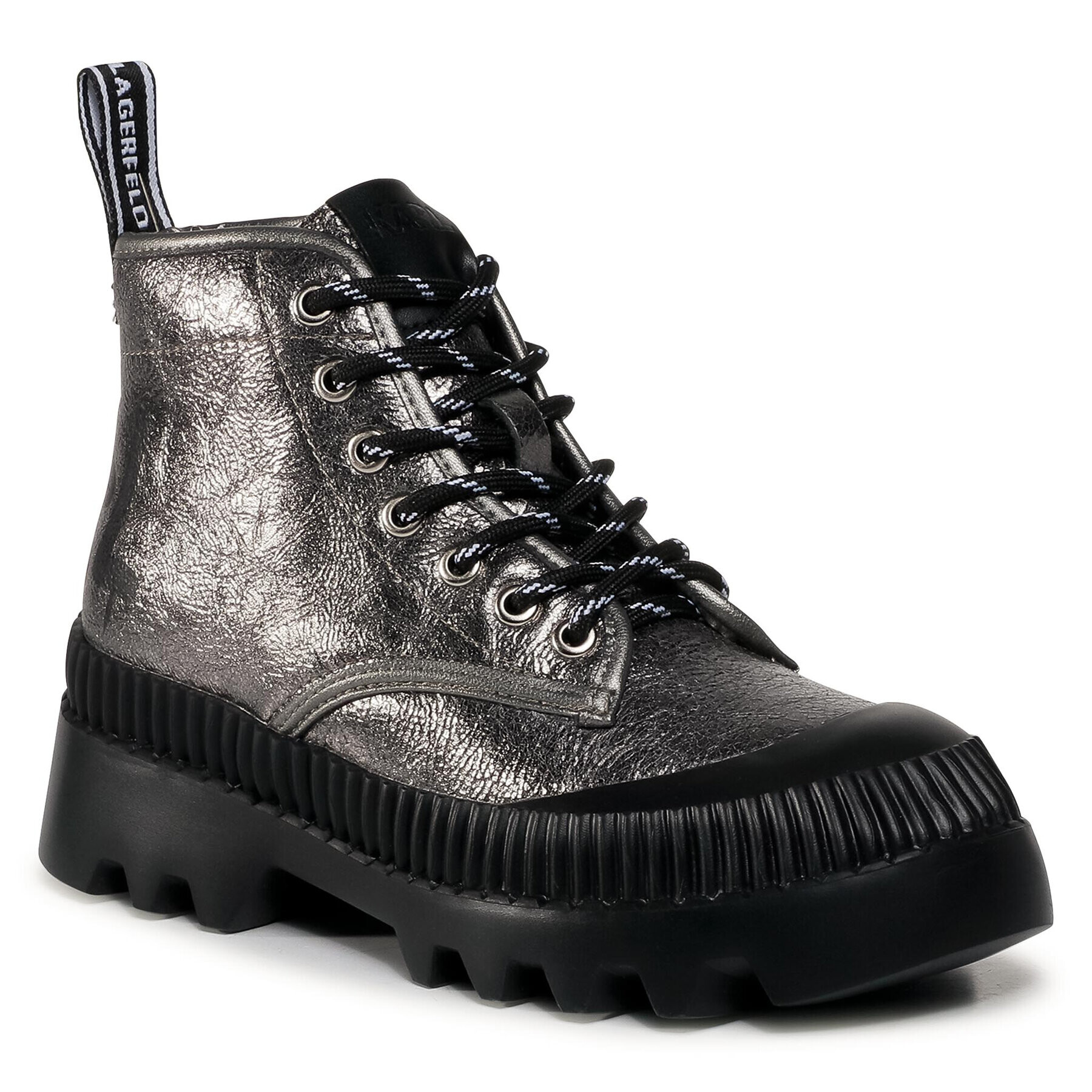 KARL LAGERFELD Туристически oбувки KL45230 Сребрист - Pepit.bg