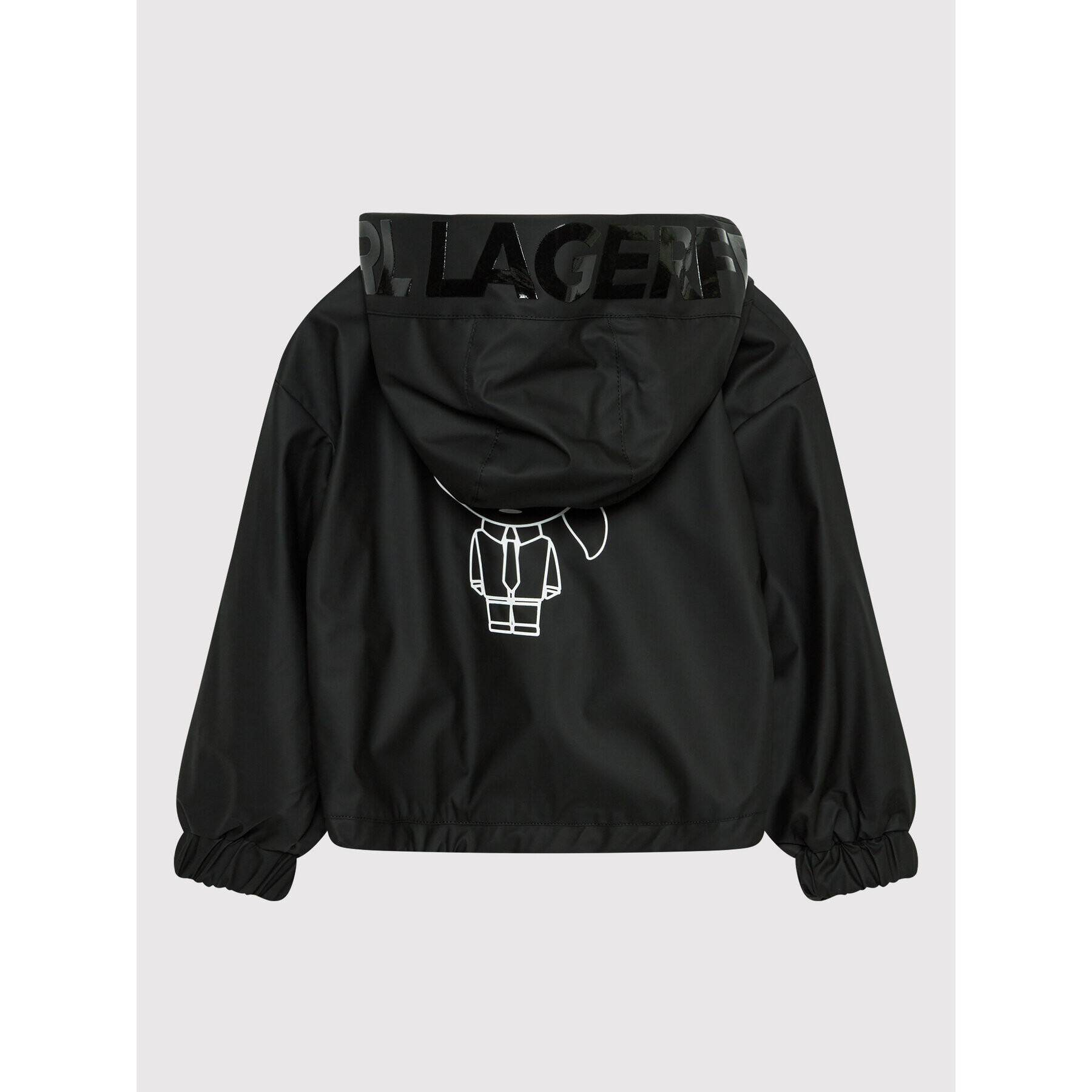 KARL LAGERFELD Яке за дъжд Z16124 S Черен Regular Fit - Pepit.bg